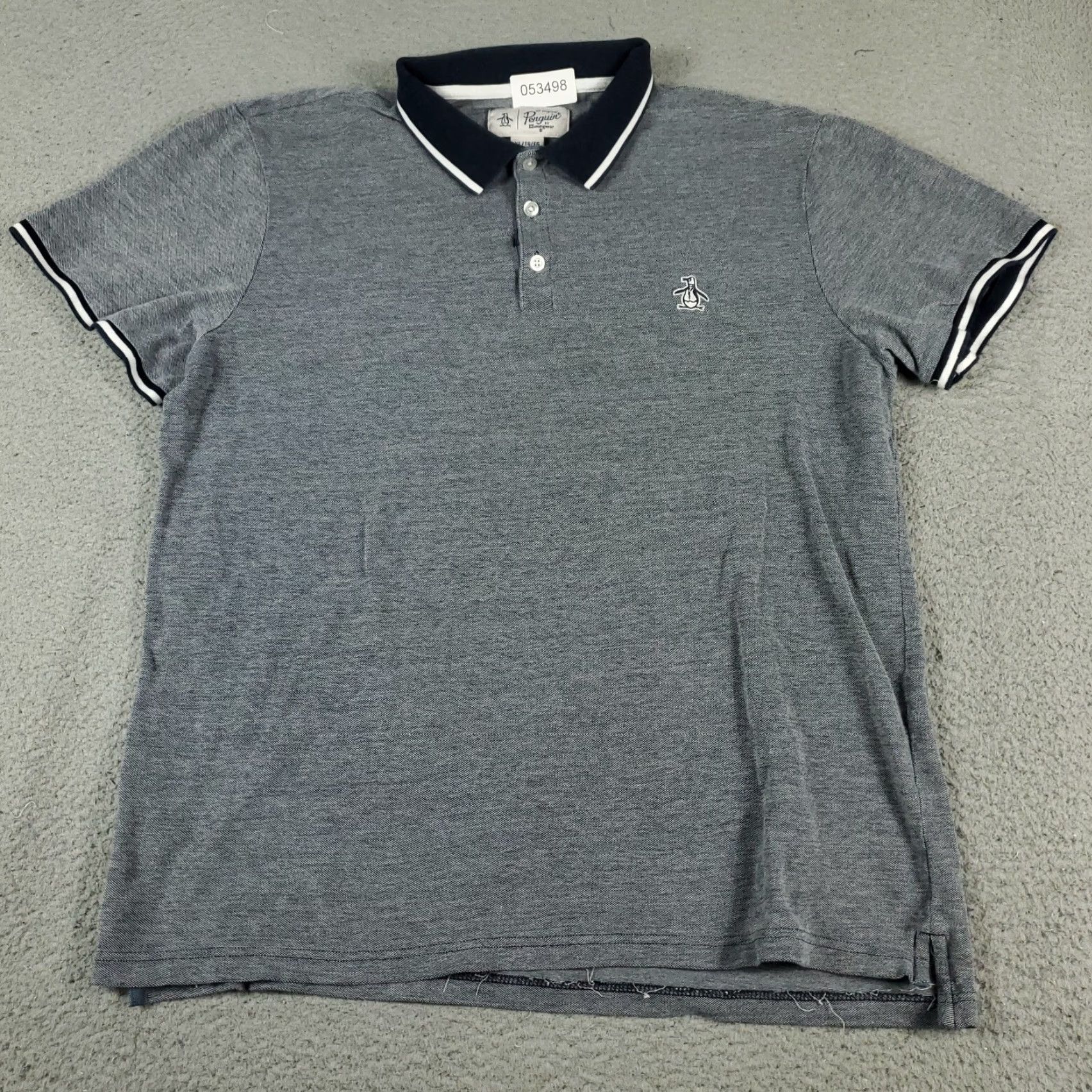 Original Penguin Original Penguin Polo Shirt Mens XL Blue Casual Short Sleeve Size US XL / EU 56 / 4 - 2 Thumbnail