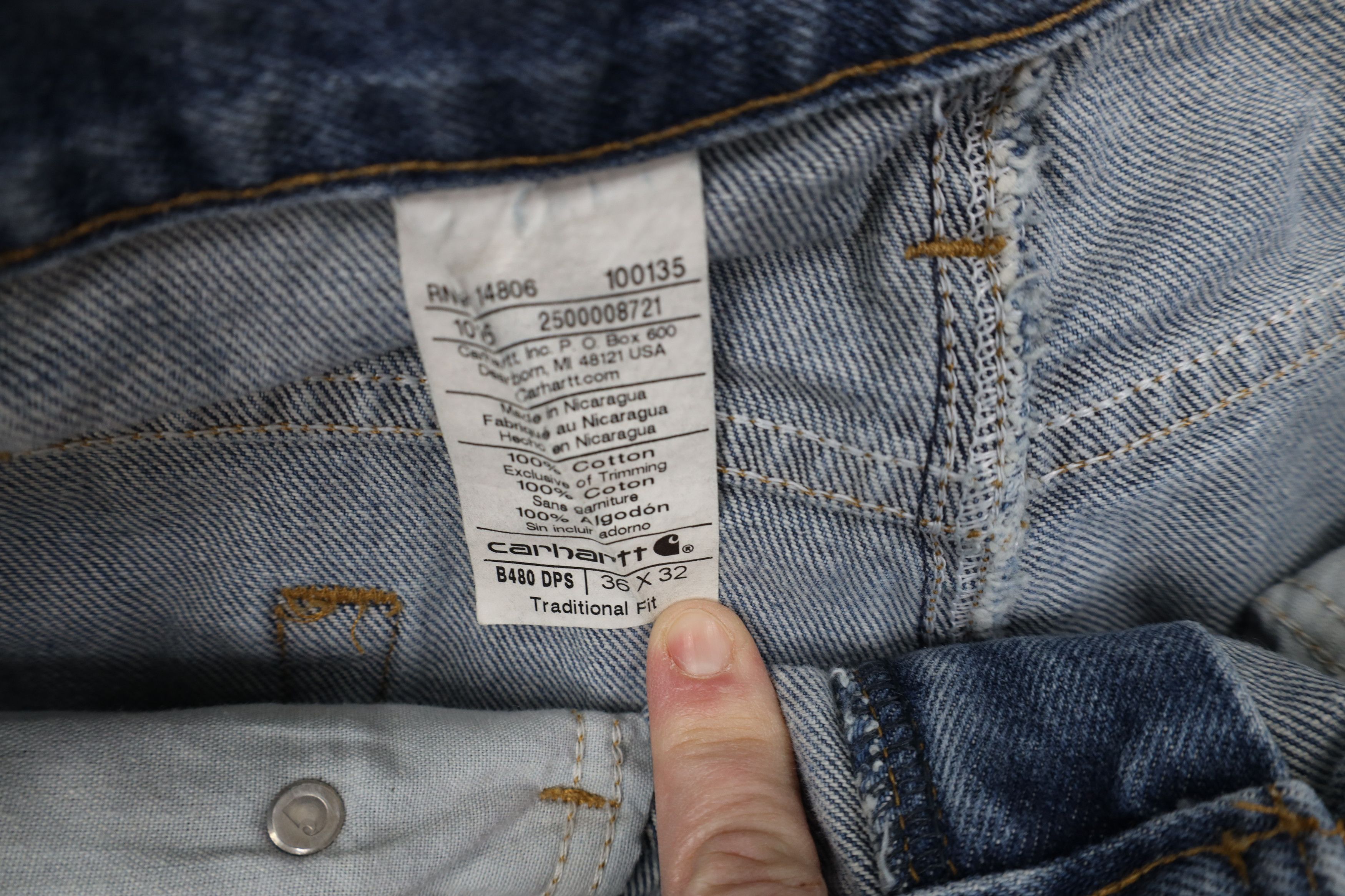 Carhartt Vintage Y2K Carhartt Traditional Fit Denim Jeans Blue Size US 36 / EU 52 - 8 Thumbnail