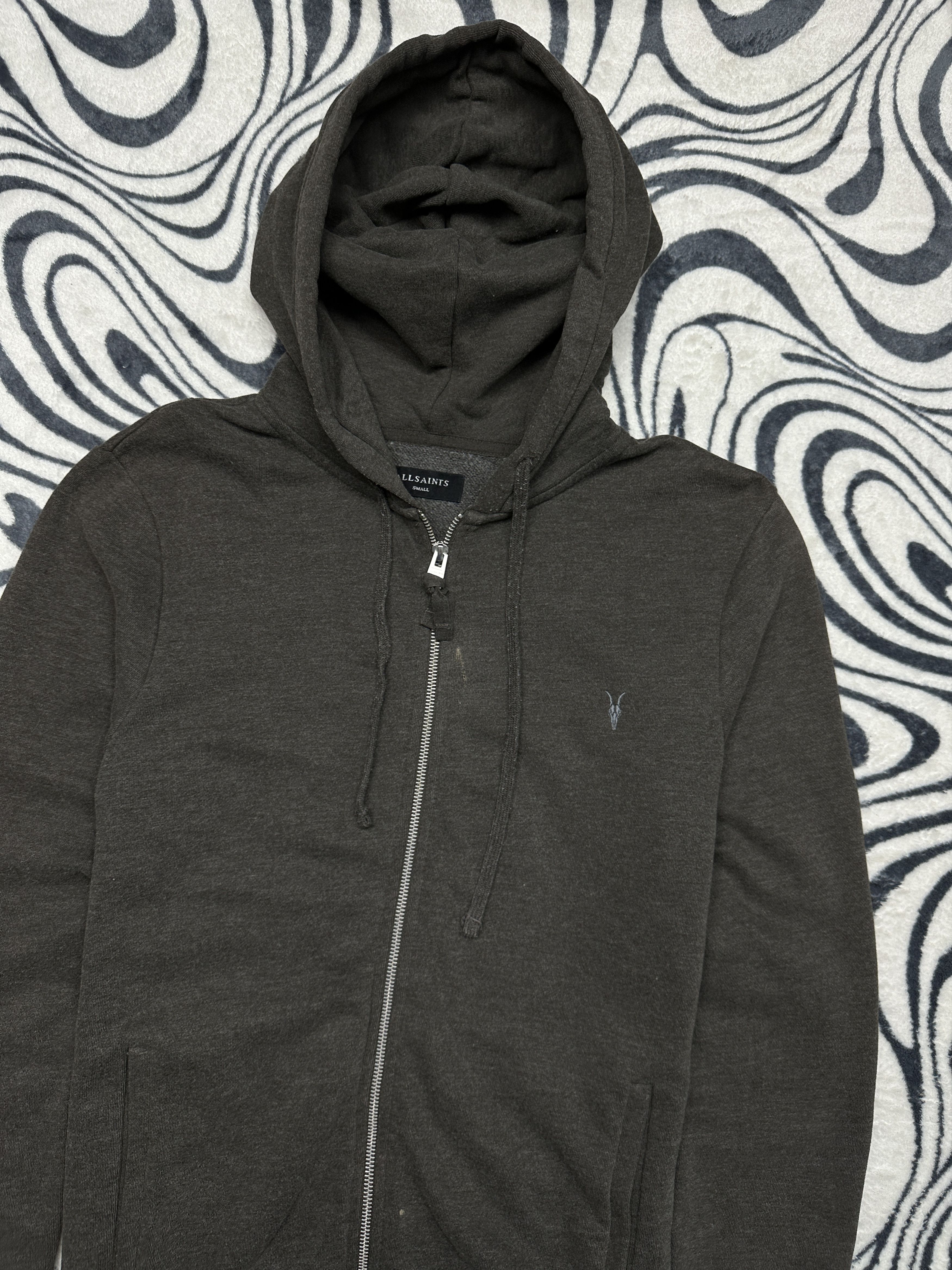 Allsaints Allsaints Mens Raven Full Zip Hoodie Size US S / EU 44-46 / 1 - 2 Thumbnail