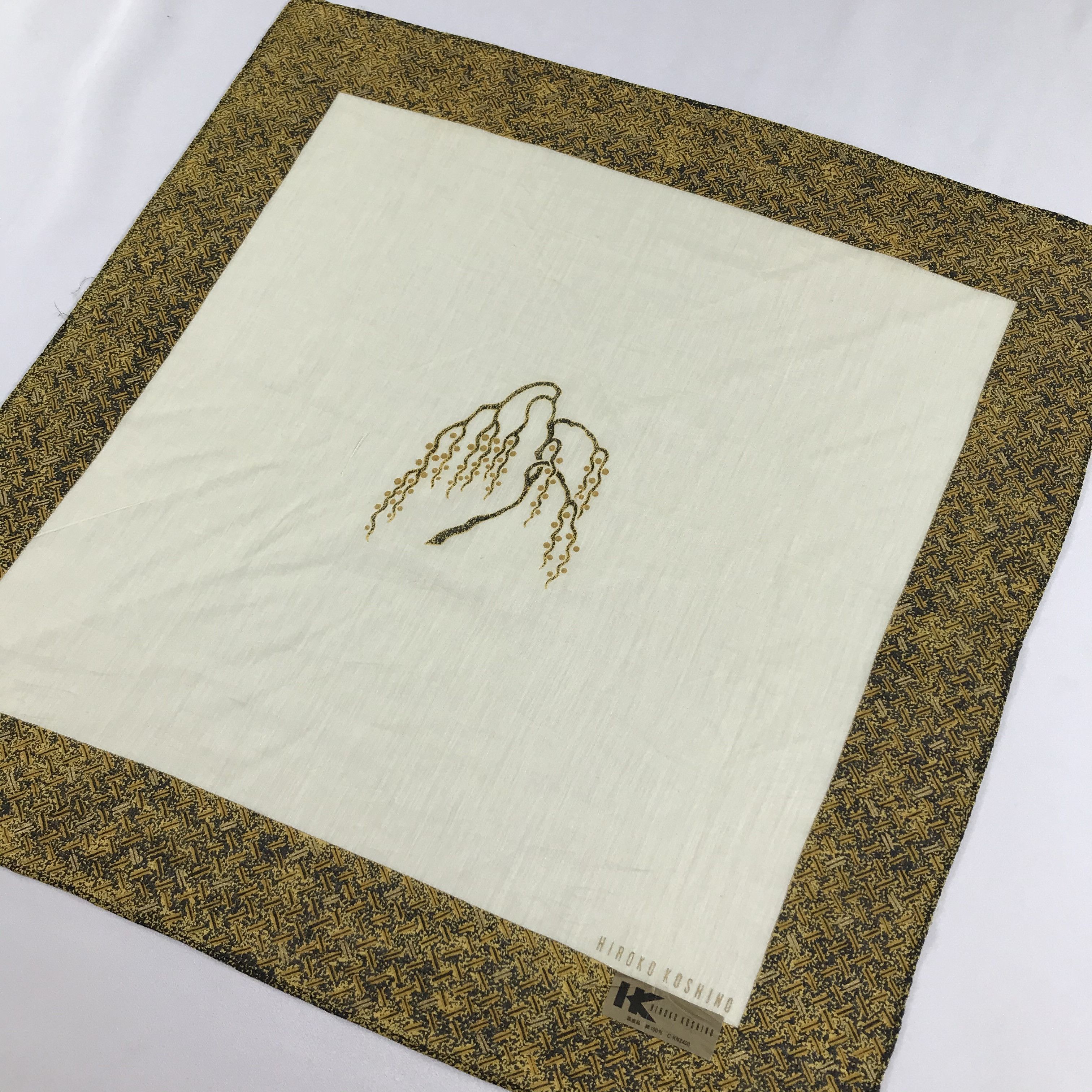 Hiroko Koshino Homme Hiroko Koshino Handkerchief Bandana Neckerchief H661 Size ONE SIZE - 4 Thumbnail