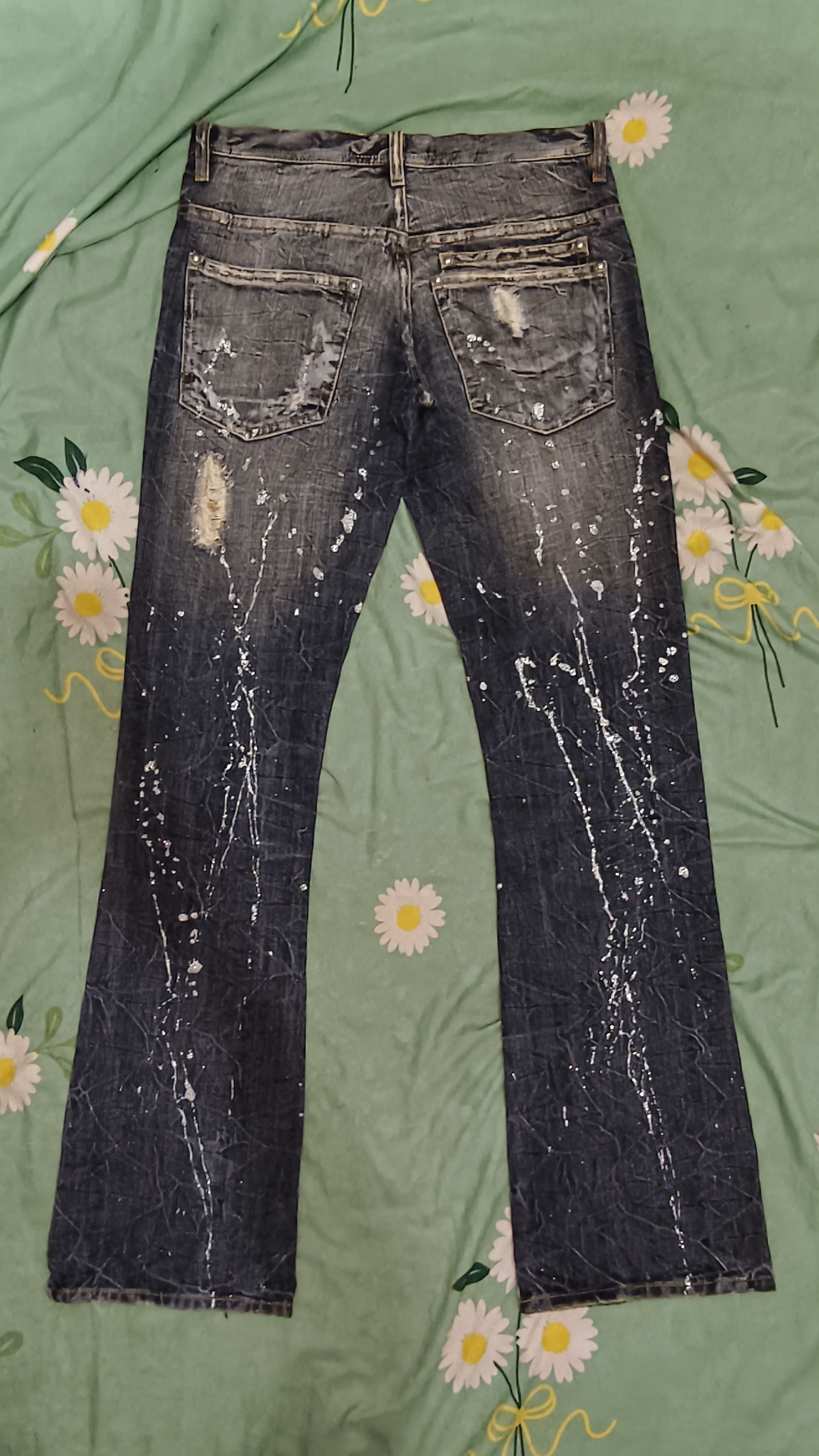 Japanese Brand FW2000 Midas mudwash jeans Size US 31 - 8 Thumbnail