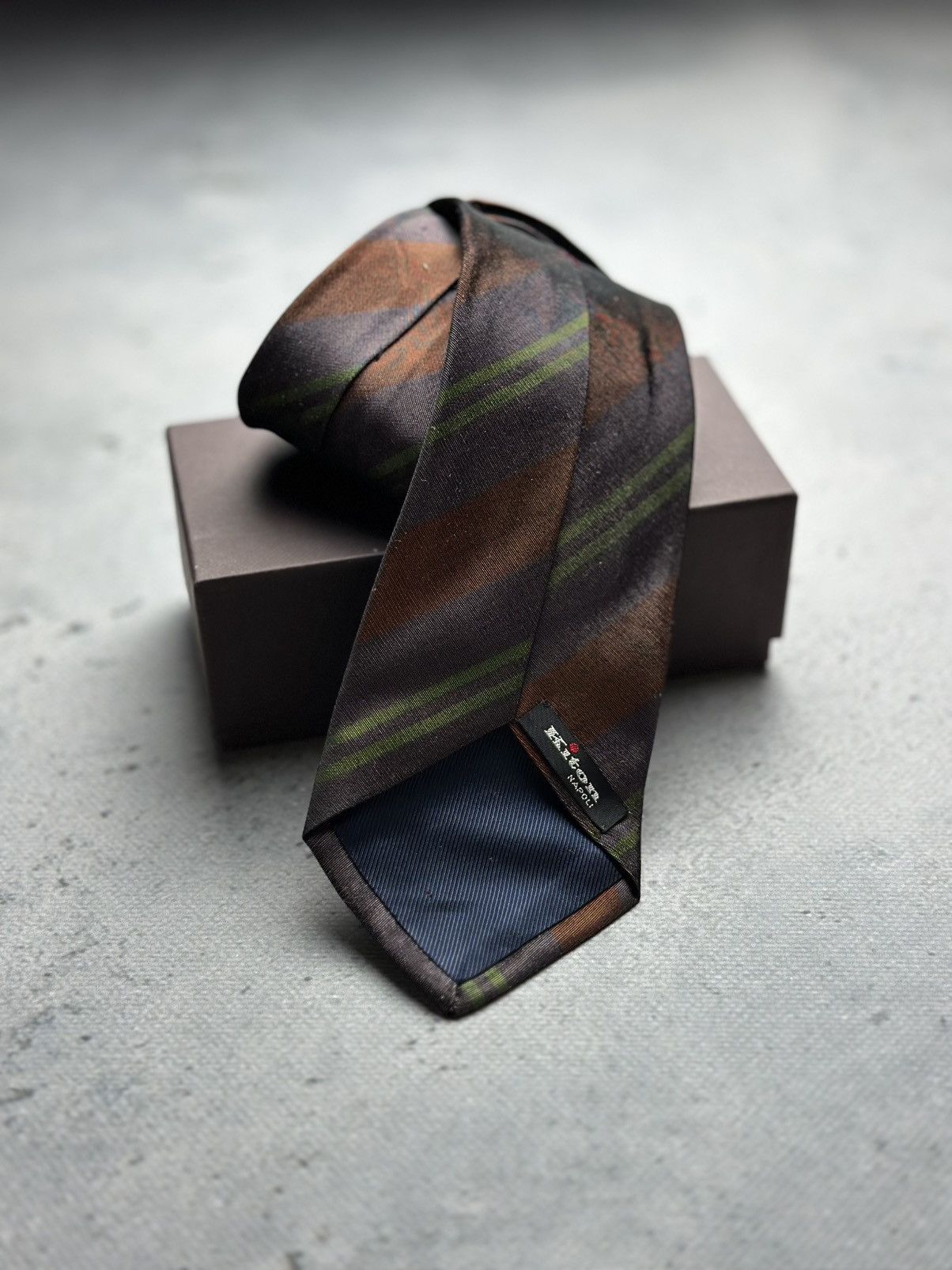 Kiton Rare Kiton Tie Striped Vintage Silk Tie 00s Luxury Item Size ONE SIZE - 1 Thumbnail