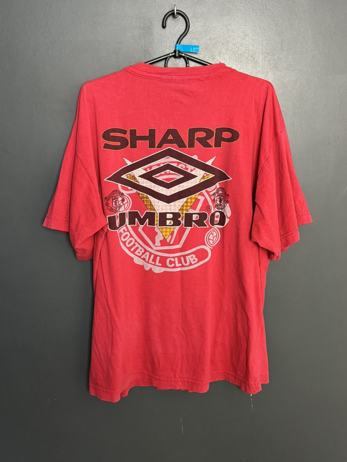 Umbro Vintage Manchester United Sharp Training Football T-Shirt Size US L / EU 52-54 / 3 - 2 Thumbnail