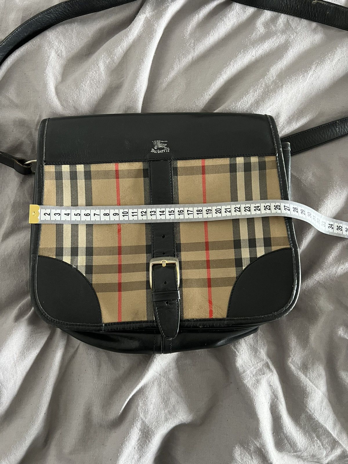 Burberry VINTAGE BURBERRYS NOVA CHECK CROSSBODY LEATHER BAG Size ONE SIZE - 22 Thumbnail