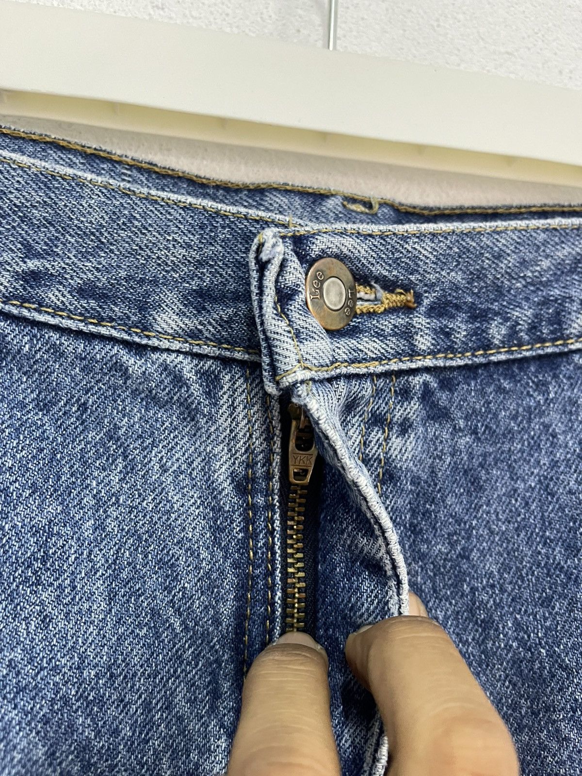 Lee × Vintage Lee Short pants Denim blue📸 Size US 42 / EU 58 - 6 Thumbnail