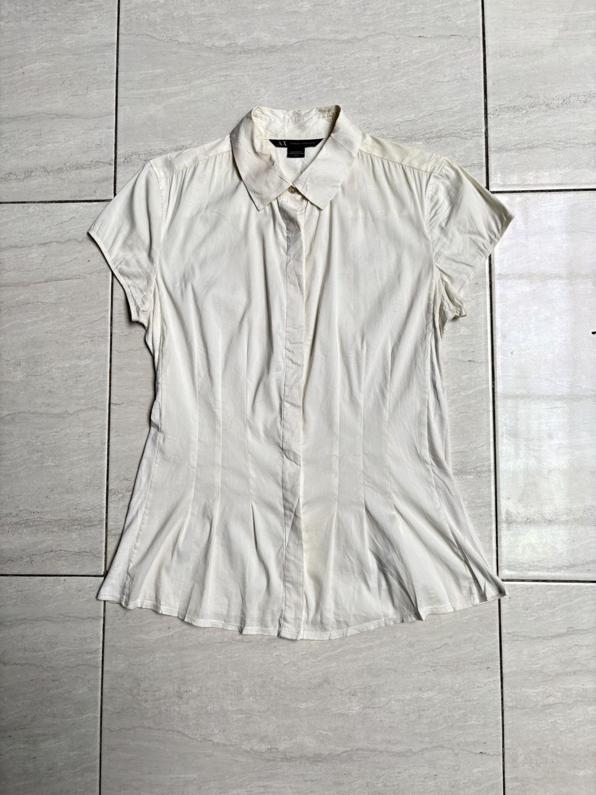 Armani Exchange ARMANI EXCHANGE White Shirt Size US XS / EU 42 / 0 - 1 Thumbnail