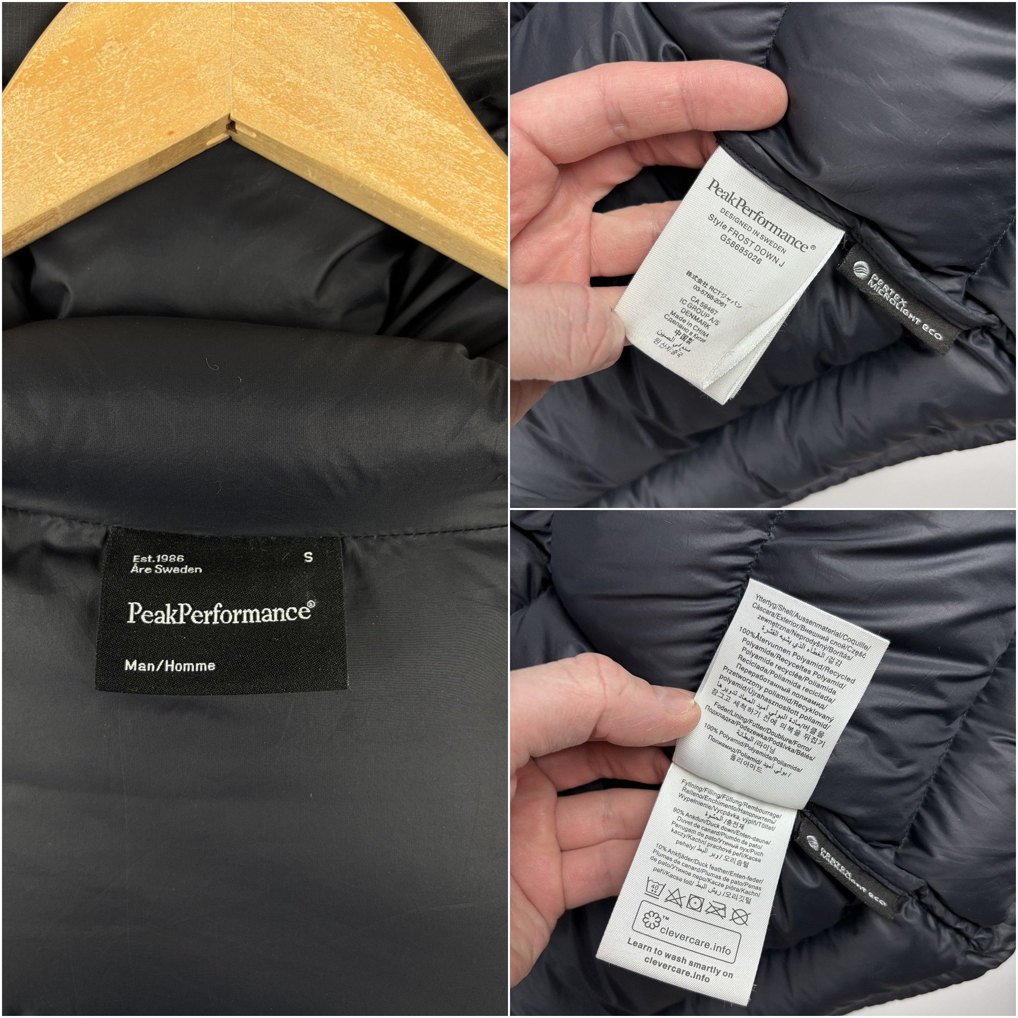 Peak Performance Mens Peak Performance Frost Down Puffer Jacket Black Size S Size US S / EU 44-46 / 1 - 11 Thumbnail