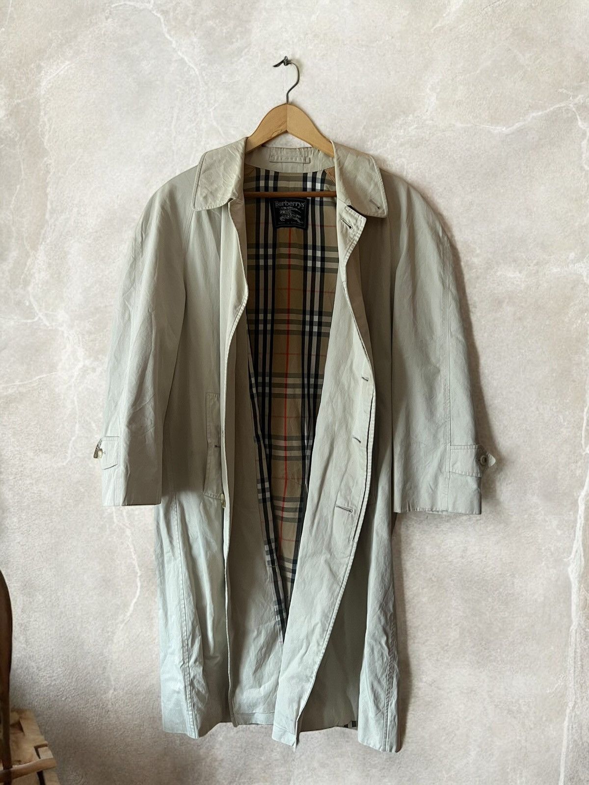 BURBERRY'S PRORSUM Vintage 90s Nova Check Trench coat Cloak