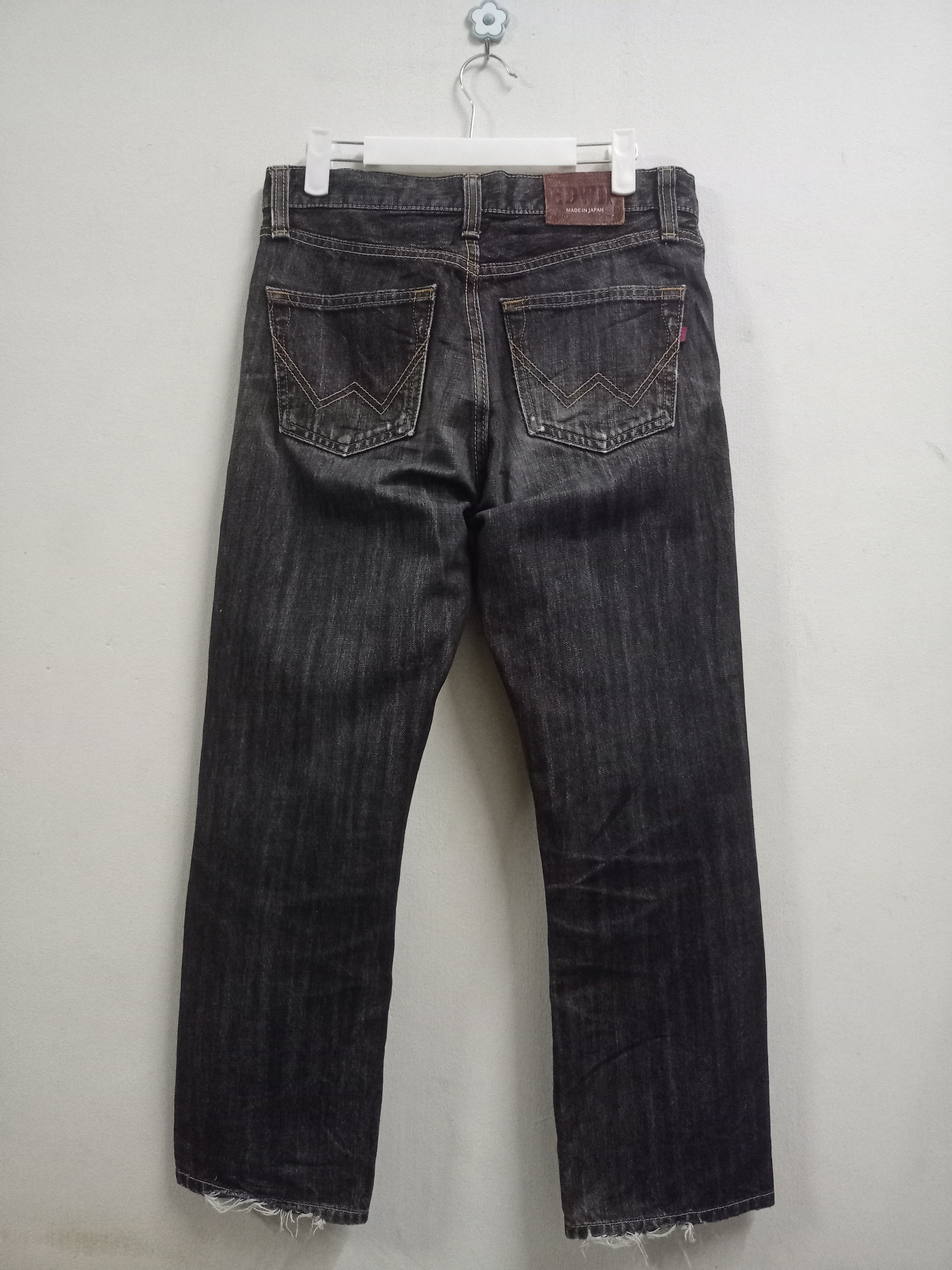 Edwin × Japanese Brand Vintage Japanese Edwin Washed Black Distressed Denim Size US 30 / EU 46 - 4 Thumbnail