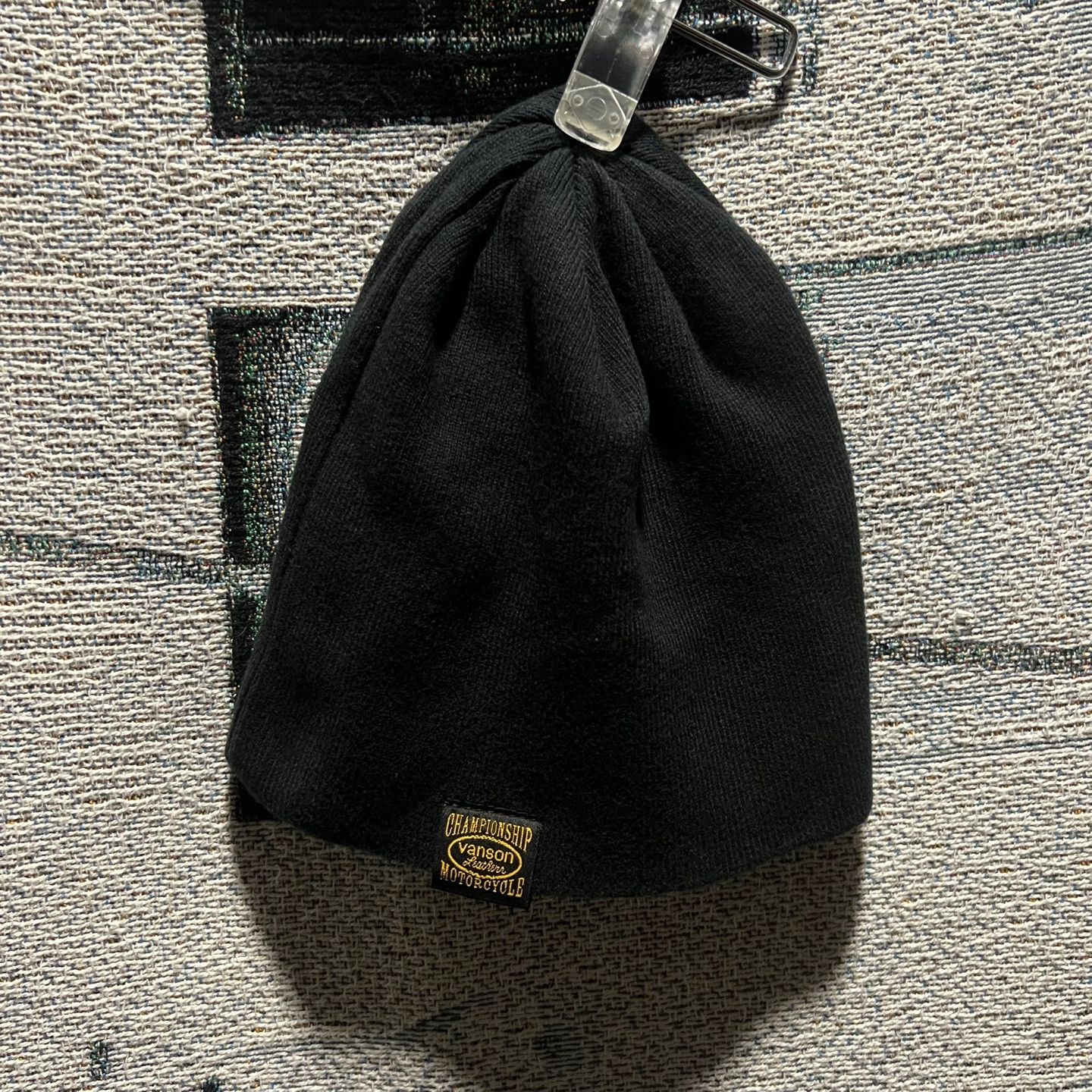 Vanson Leathers vanson skull beanie black Size ONE SIZE - 3 Thumbnail