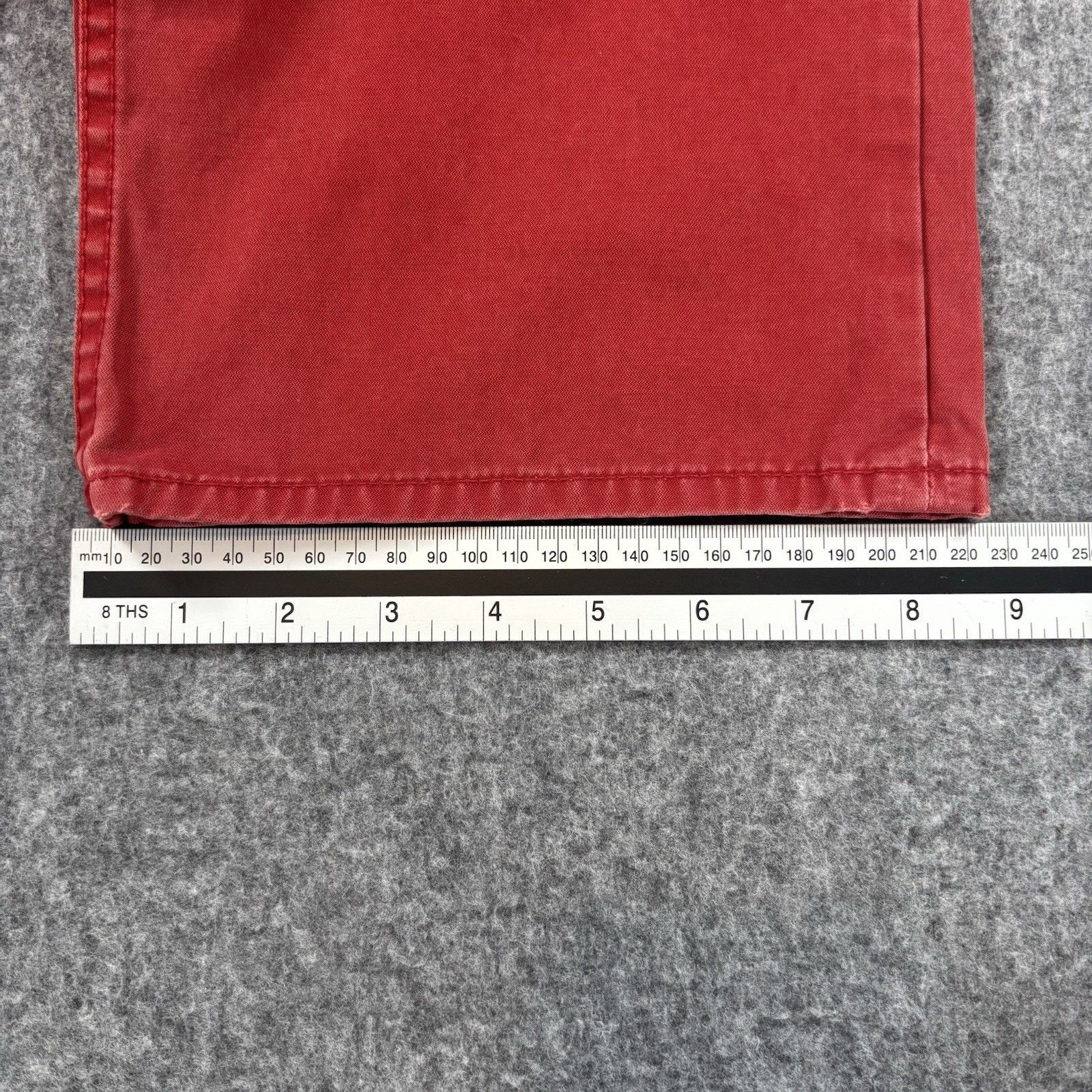 Polo Ralph Lauren Polo Ralph Lauren Red Dungarees Pants 35x32 Straight Leg Size US 35 - 12 Thumbnail
