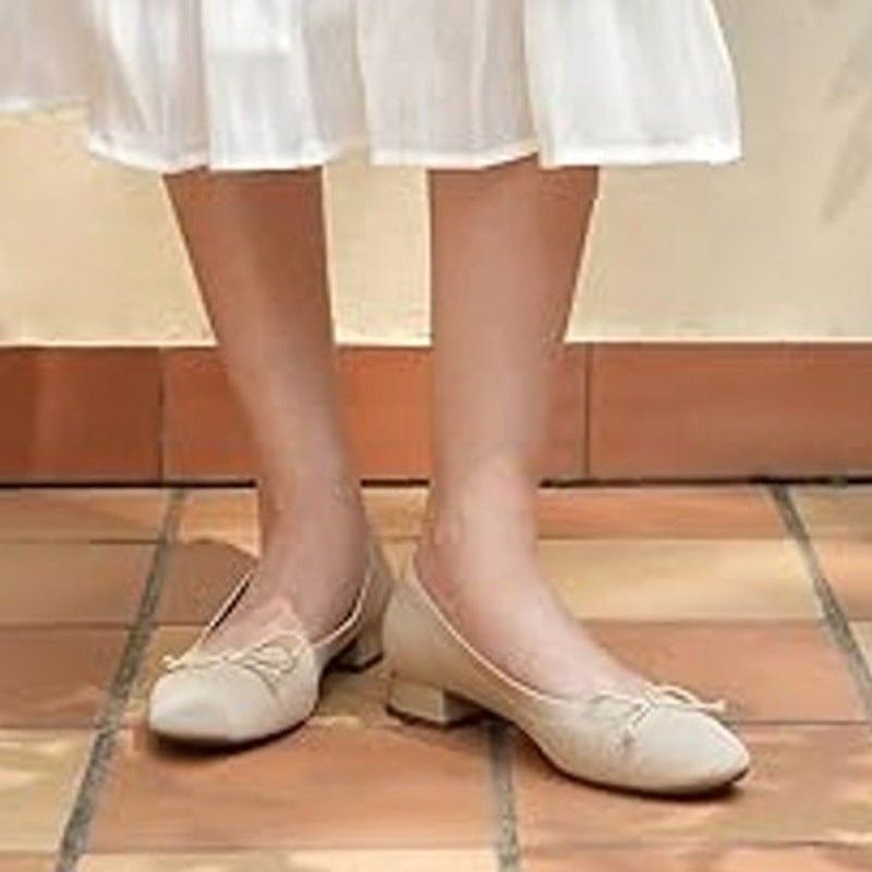 Other Jenn Ardor Women's Size 9.5 Tan Bow Block Heel Slides Size US 9.5 / IT 39.5 - 6 Thumbnail
