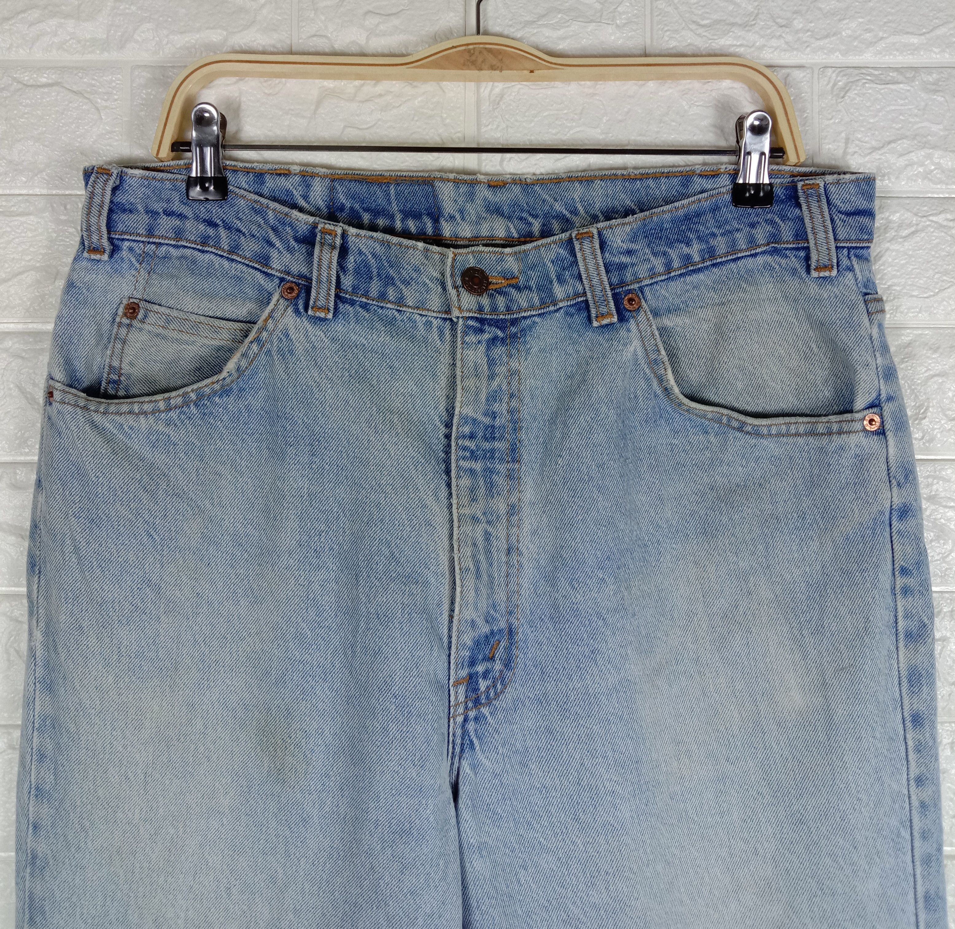 Levi's Vintage 90s Levi's 506 Orange Tab Jeans Light Wash Denim Size US 36 / EU 52 - 2 Thumbnail