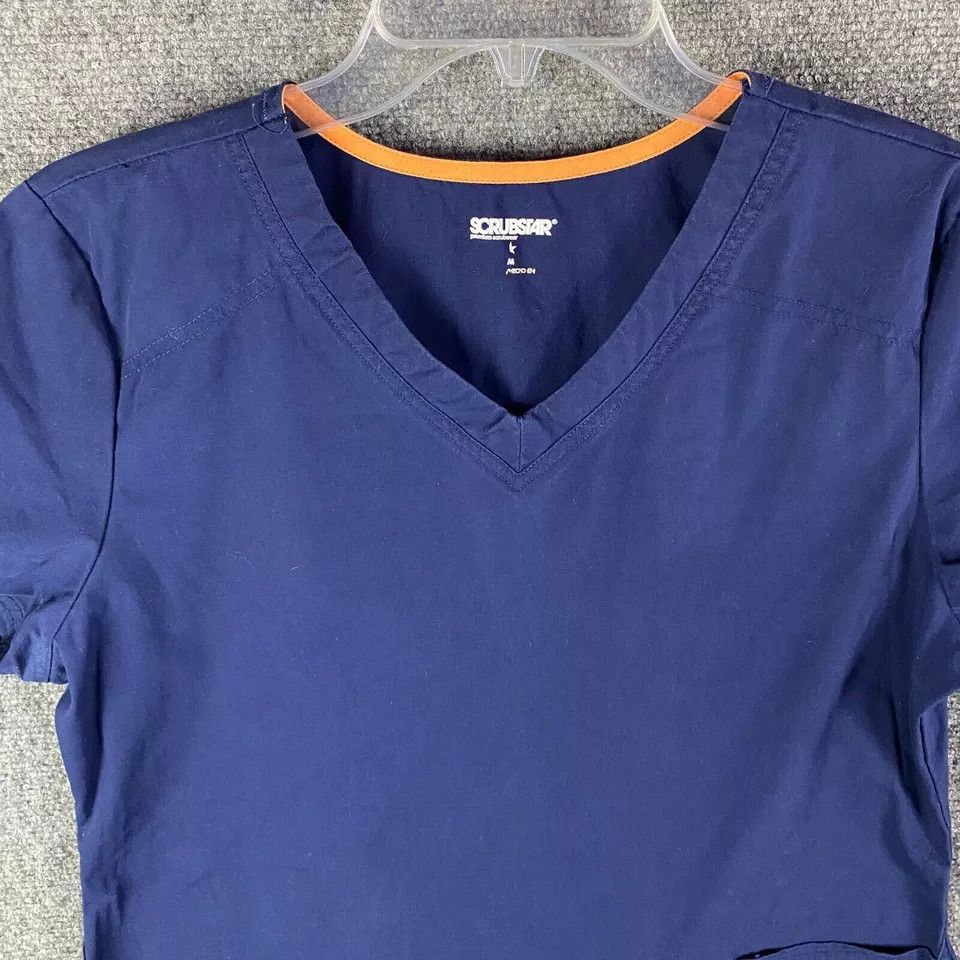 Other Scrubstar Scrubs Top Women's Medium Polyester Blend M Size M / US 6-8 / IT 42-44 - 2 Thumbnail
