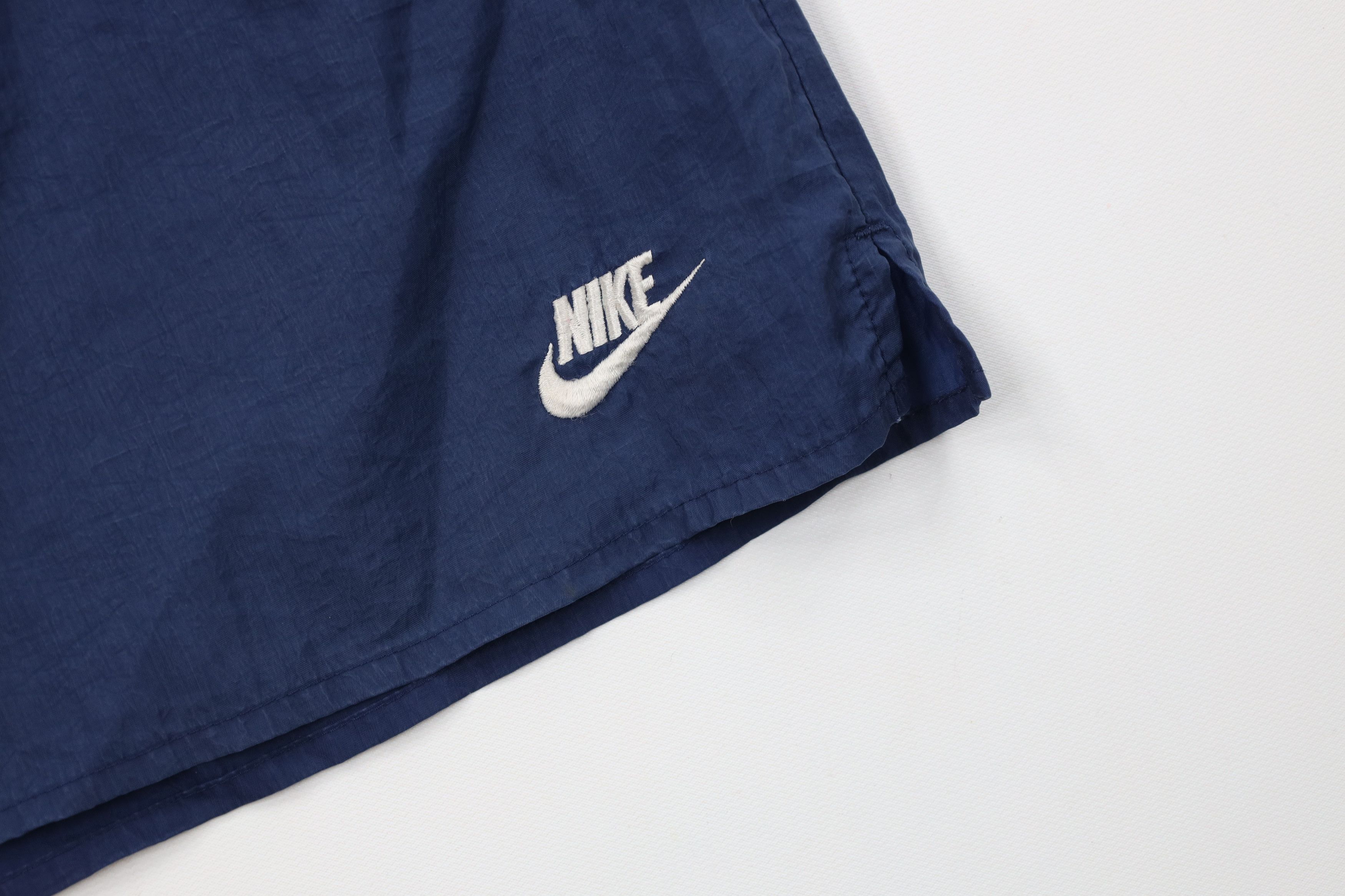 Nike Vintage 90s Nike Travis Scott Big Swoosh Lined Shorts Blue Size US 34 / EU 50 - 5 Thumbnail