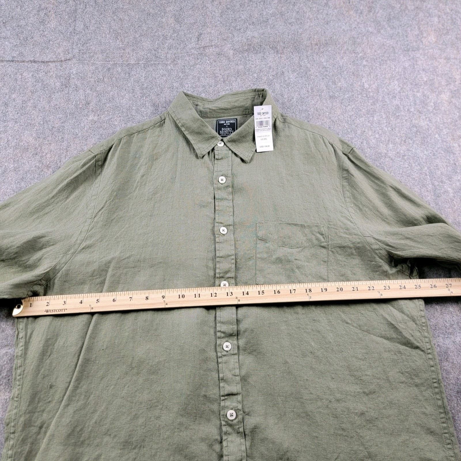 Todd Snyder Todd Snyder Linen Slim Fit Button Down Shirt *Read* Size US XXL / EU 58 / 5 - 4 Thumbnail
