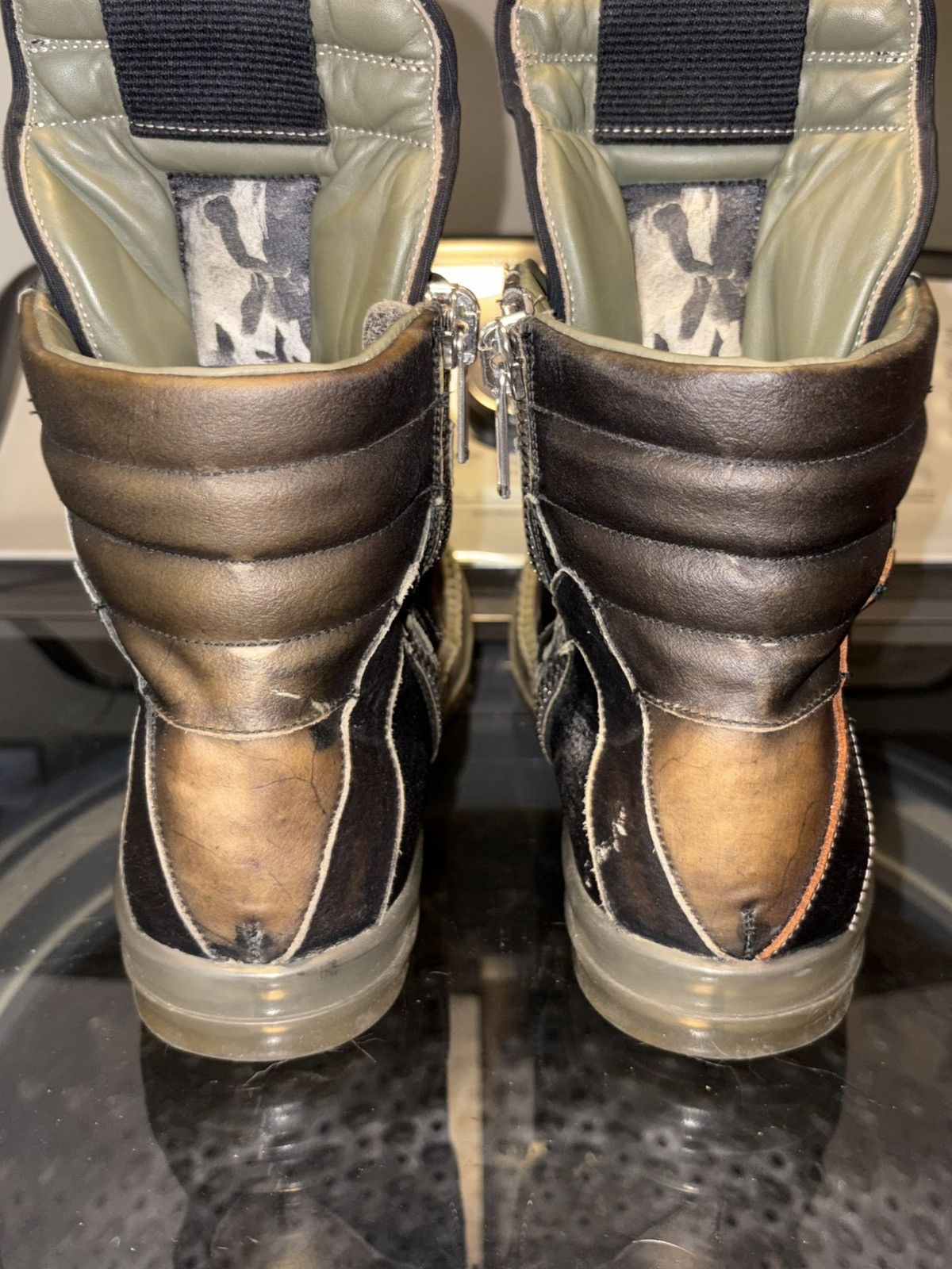Rick Owens SS19 Babel Transparent Brown Geobaskets Size US 8.5 / EU 41-42 - 13 Thumbnail