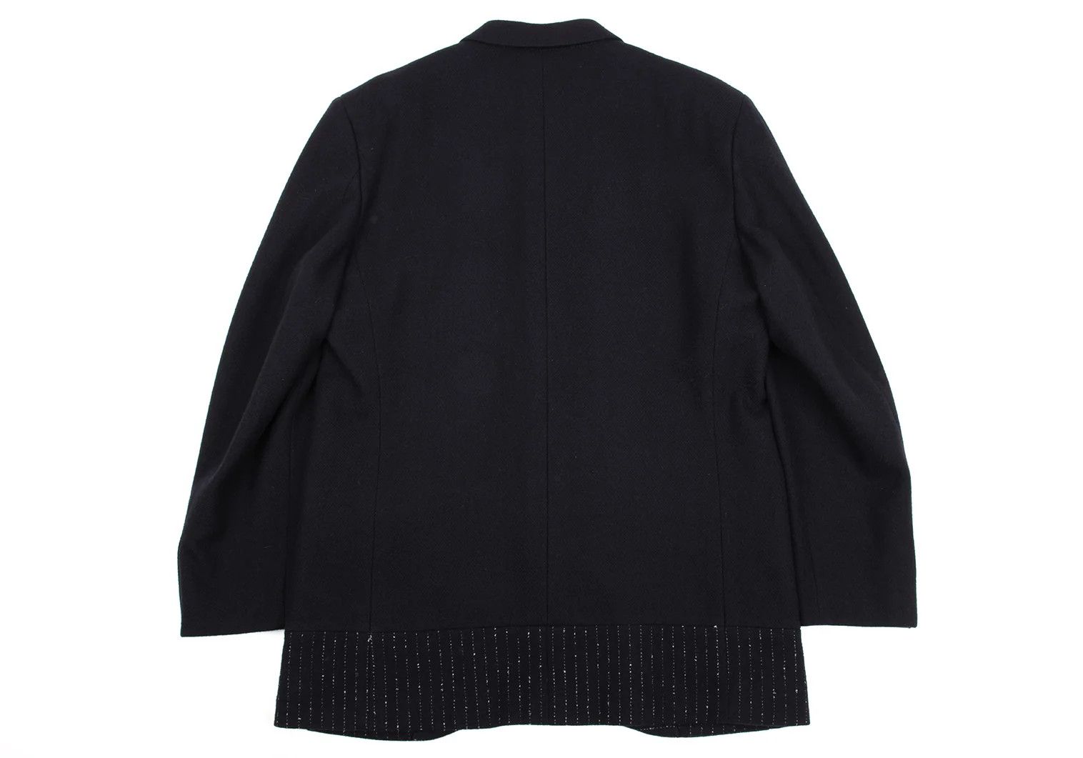 Issey Miyake Wool Design Set-Up in Navy, Size XL Size US 38 / EU 54 - 9 Thumbnail