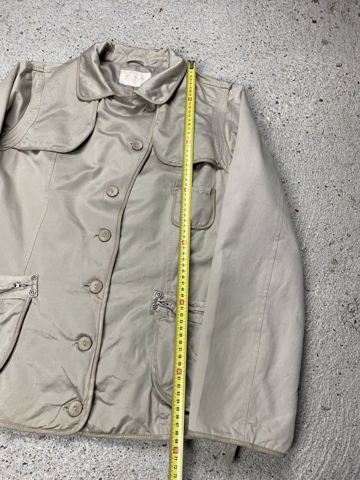 Carlo Colucci Carlo colluci beige jacket assimtrical buttons Size L / US 10 / IT 46 - 15 Thumbnail