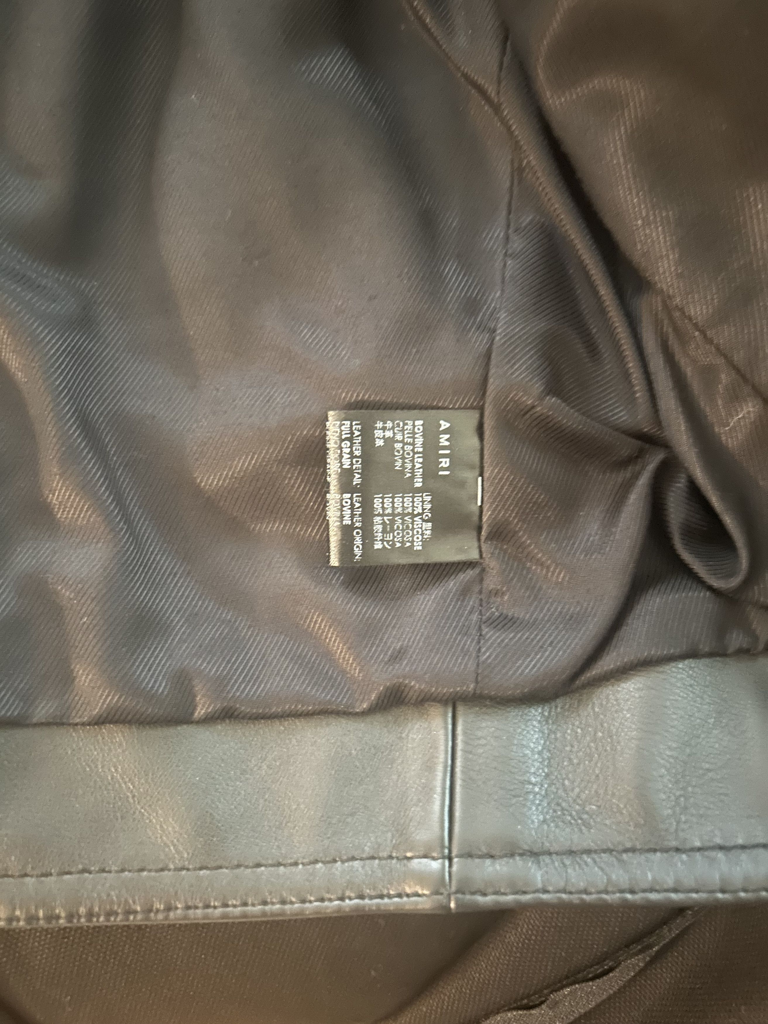 Amiri Leather Biker Size L / US 10 / IT 46 - 7 Thumbnail