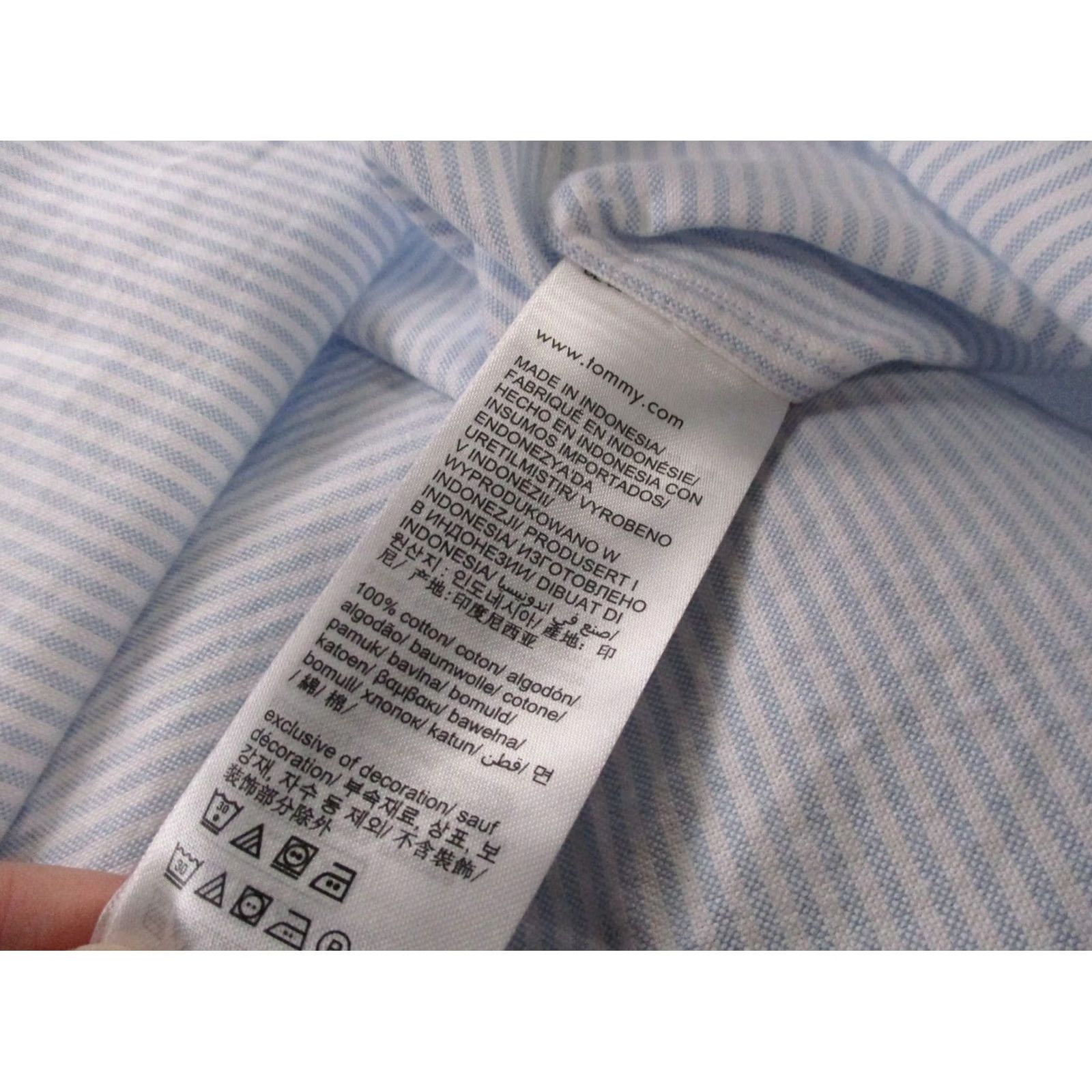 Tommy Hilfiger Tommy Hilfiger Shirt Mens 2XLT Striped Business Lightweight Classic Preppy NEW Shirt Mens 2XLT Blue Striped Button-Up Colonial Preppy Logo Mens 2XLT Size US XXL / EU 58 / 5 - 7 Thumbnail