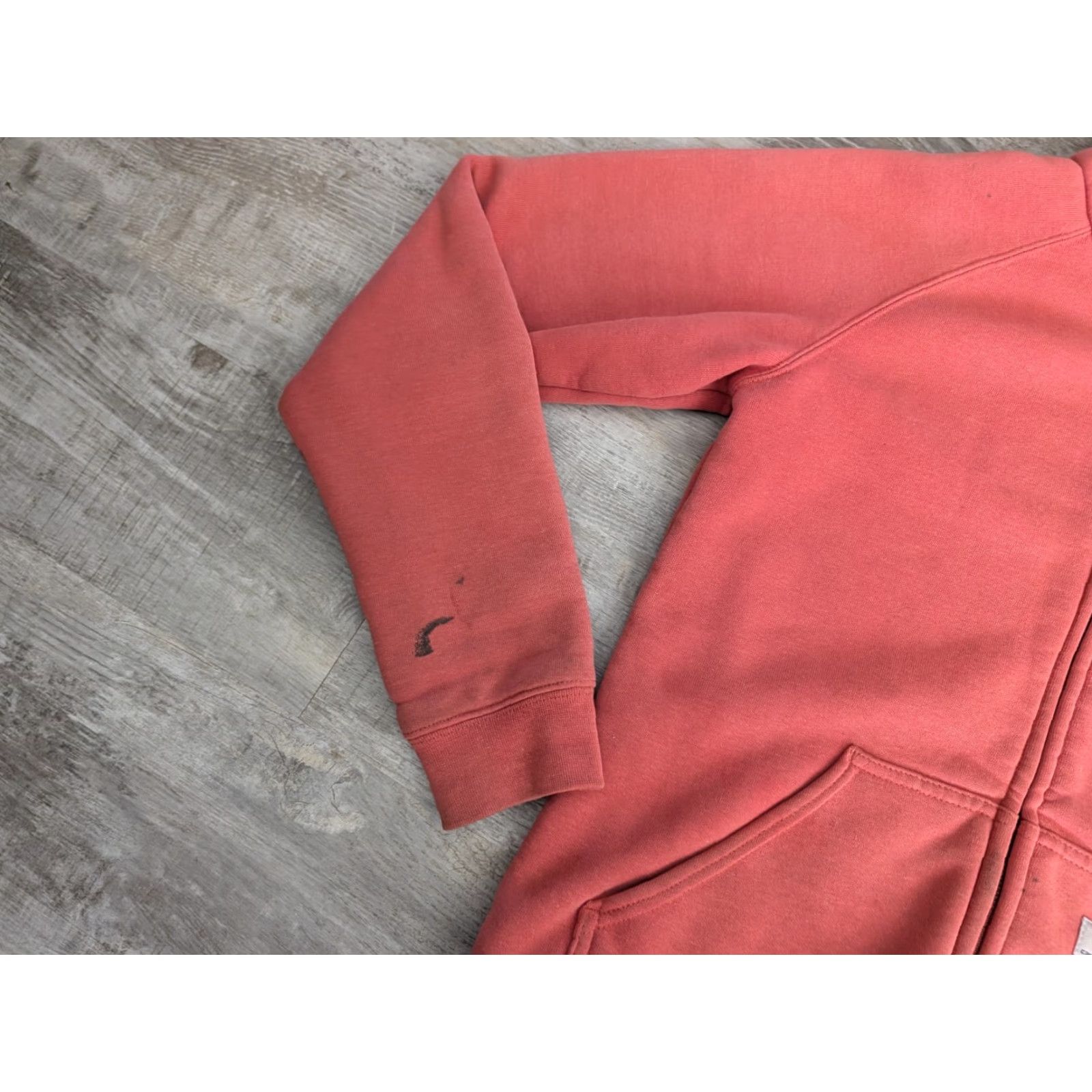 Carhartt VINTAGE Carhartt Hoodie Women's Small Pink Thermal Waffle Knit Full Zip Knit Lined 90s Logo USA Activewear Size S / US 4 / IT 40 - 4 Thumbnail