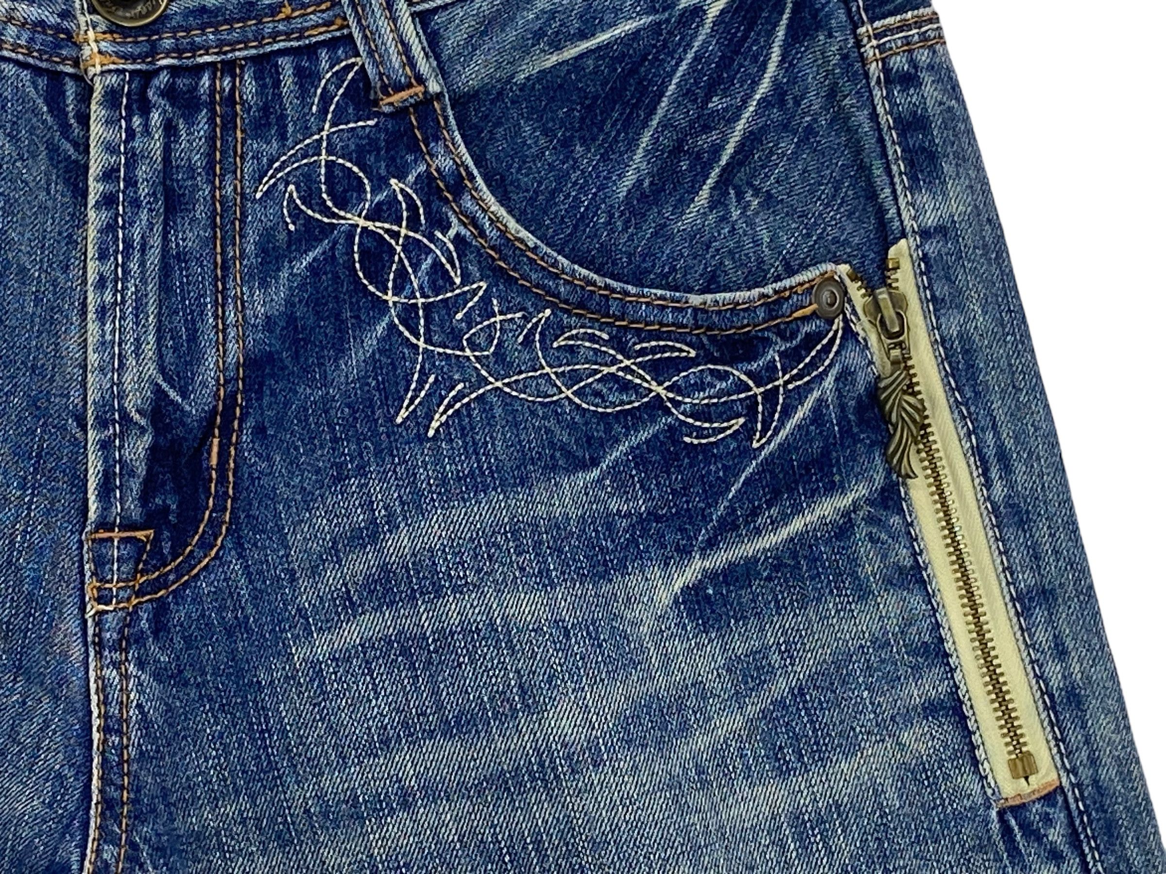 Japanese Brand Avail Acid Wash Denim Jeans Size US 31 - 9 Thumbnail