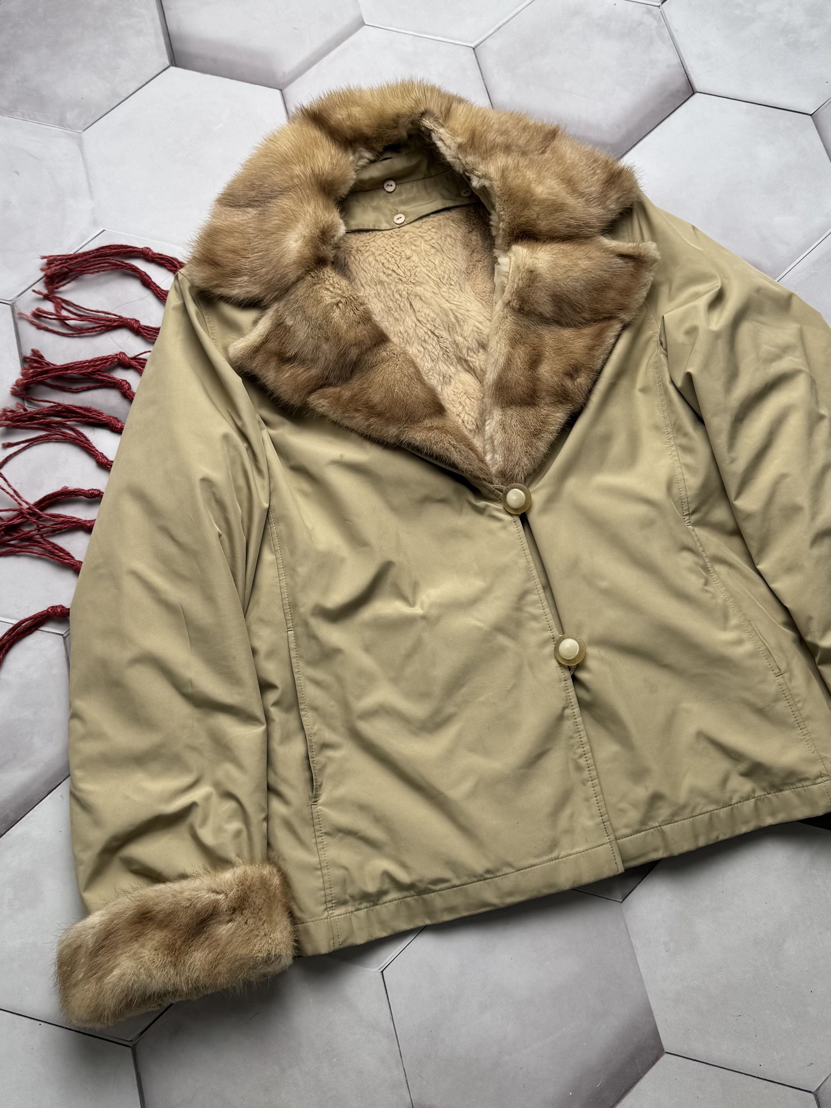 Vintage Vintage Jacket With Real Fur Details (E4) Size XL / US 12-14 / IT 48-50 - 2 Thumbnail
