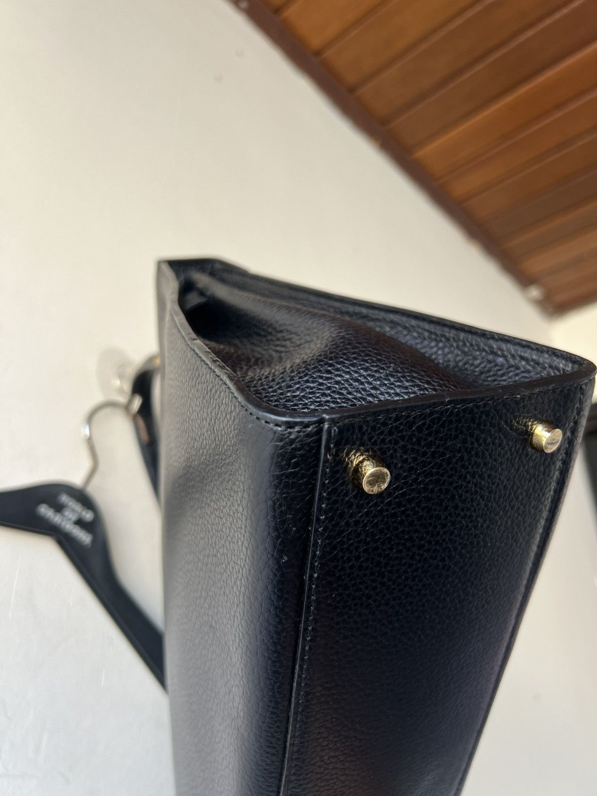Leather Royal Grace Paris Black Leather Kelly Bag Size ONE SIZE - 17 Thumbnail