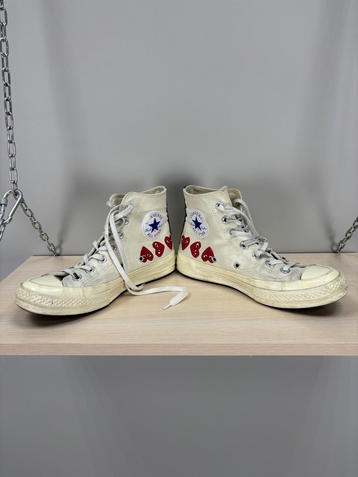 Comme des Garcons × Converse Womens sneakers Converse Play Comme des Garcons Size 37.5 Size US 7 / IT 37 - 5 Thumbnail