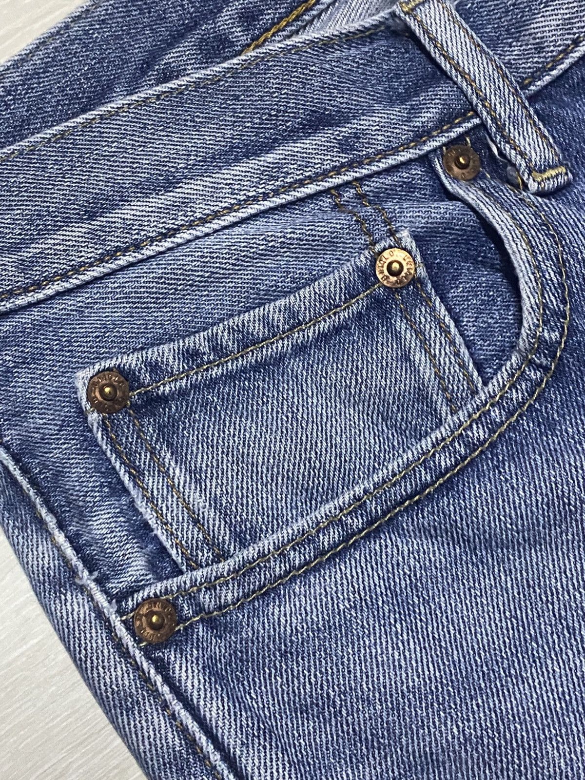 Helmut Lang Vintage Japanese Brand Uniqlo Faded Wash Distressed Jeans Size US 34 / EU 50 - 9 Thumbnail