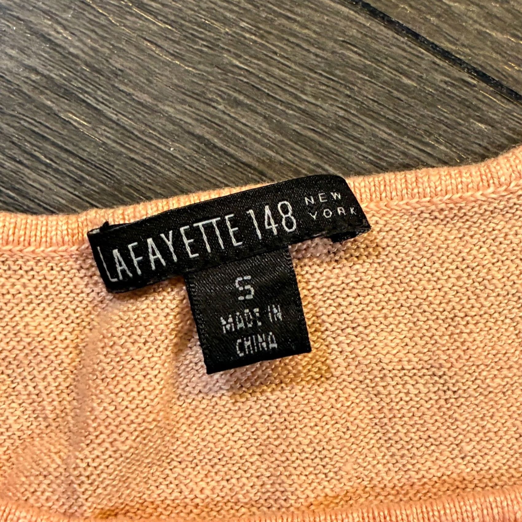 Vintage Lafayette 148 New York Linen Tank Top Sleeveless Knit Peach Womens Size Small Size S / US 4 / IT 40 - 3 Thumbnail