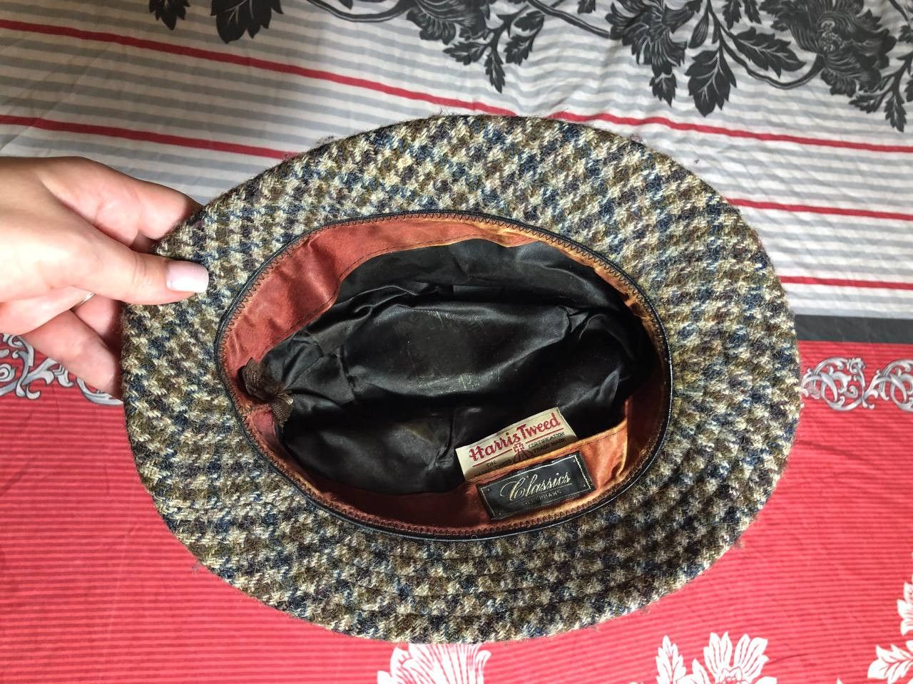 Harris Tweed × Vintage Vintage Harris Tweed hat Men's Size ONE SIZE - 4 Thumbnail