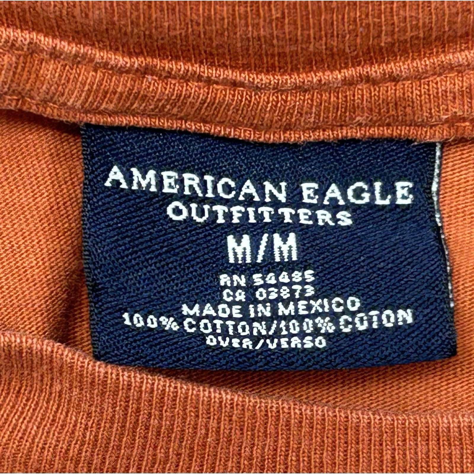 American Eagle Outfitters Vintage American Eagle Graphic T-Shirt Men Orange Size M Size US M / EU 48-50 / 2 - 8 Thumbnail