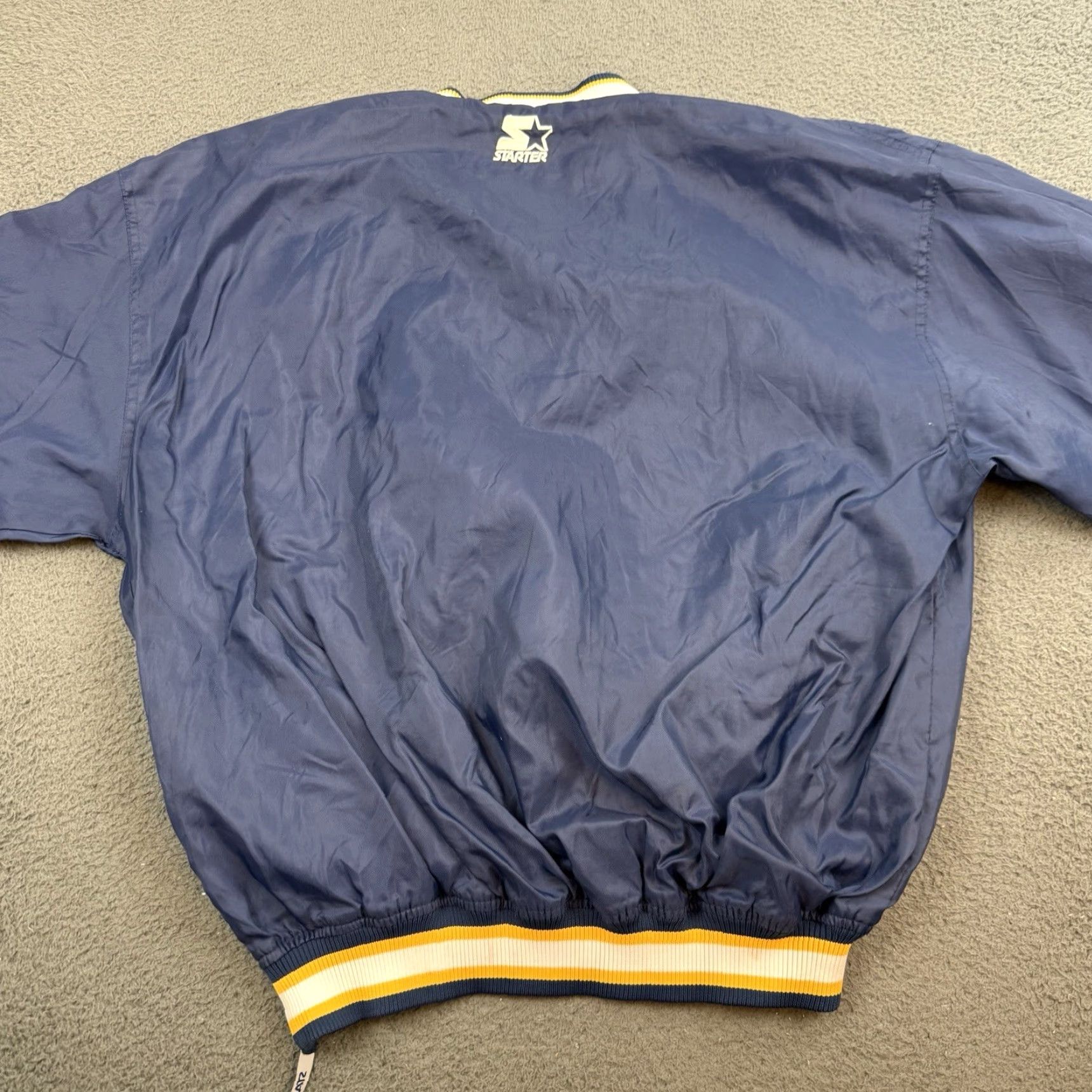 Starter VINTAGE UCLA Bruins Satin Jacket Mens XL Blue Windbreaker V Neck Jacket Size US XL / EU 56 / 4 - 6 Thumbnail