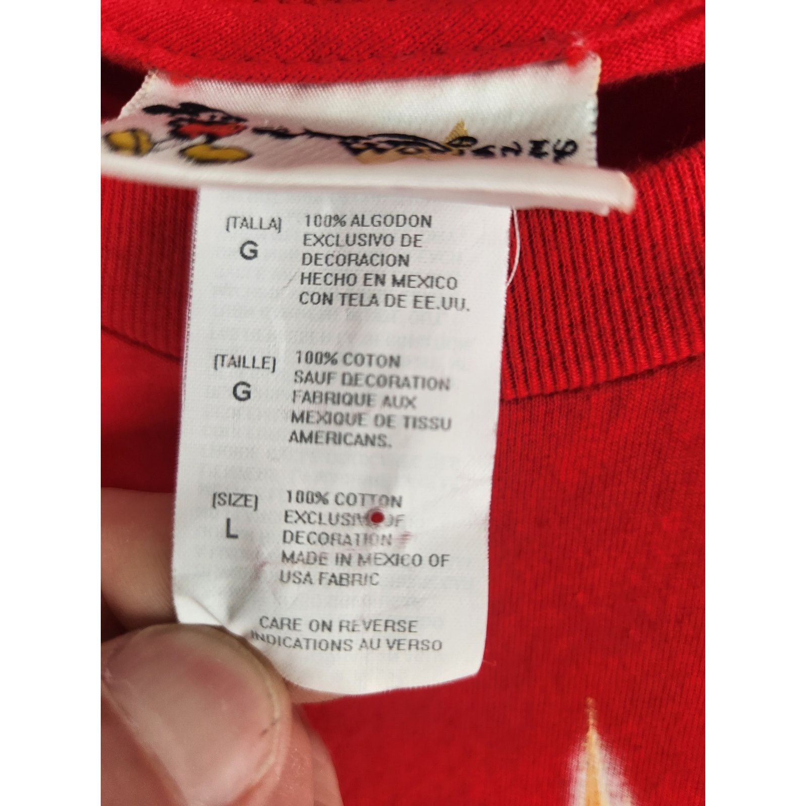 Disney Vintage Disney Short sleeve T men's large Size US L / EU 52-54 / 3 - 4 Thumbnail