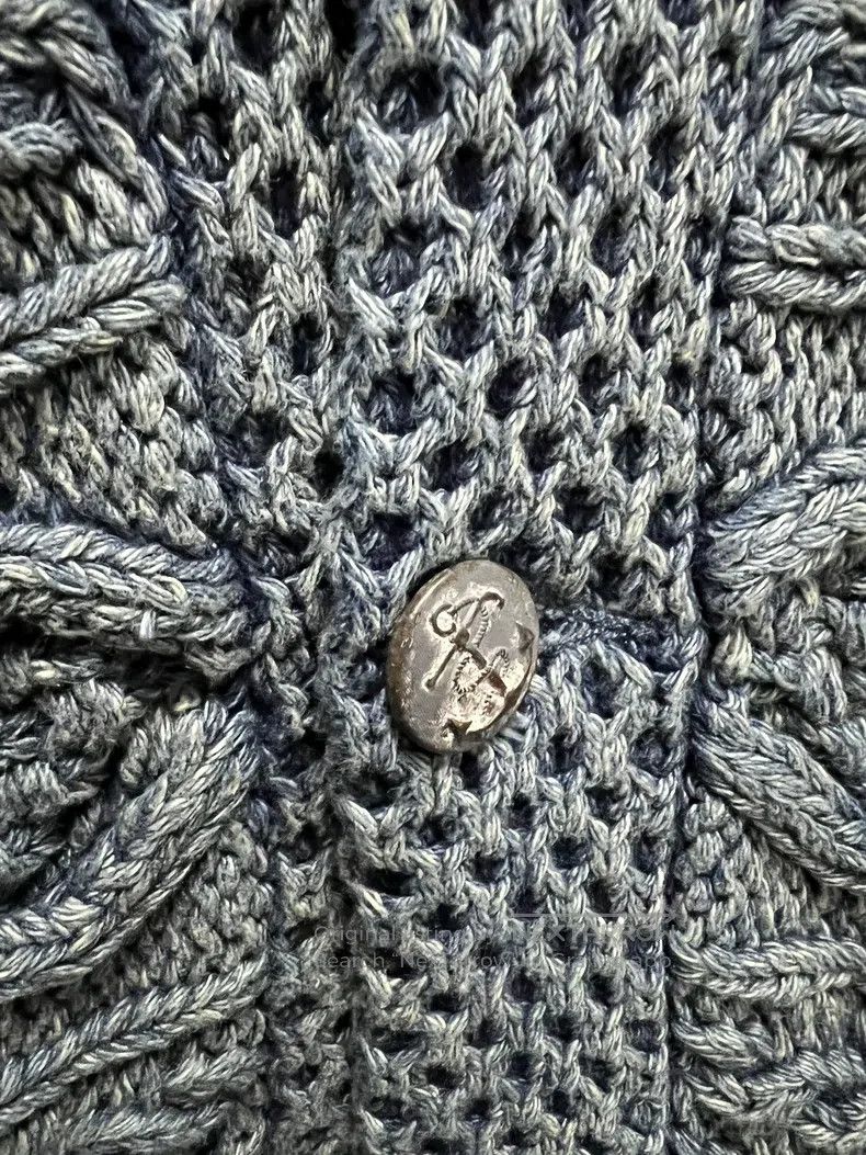 RRL Ralph Lauren RRL Ralph Lauren Corroded water washed blue dyed knitted j Size US L / EU 52-54 / 3 - 4 Thumbnail