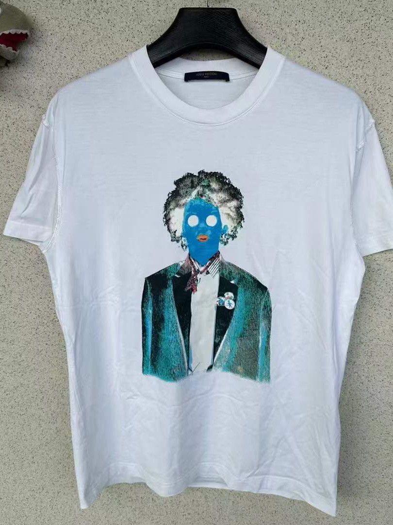 Louis Vuitton Louis Vuitton Worker Print Graphic T-Shirt Size M Size US M / EU 48-50 / 2 - 1 Thumbnail