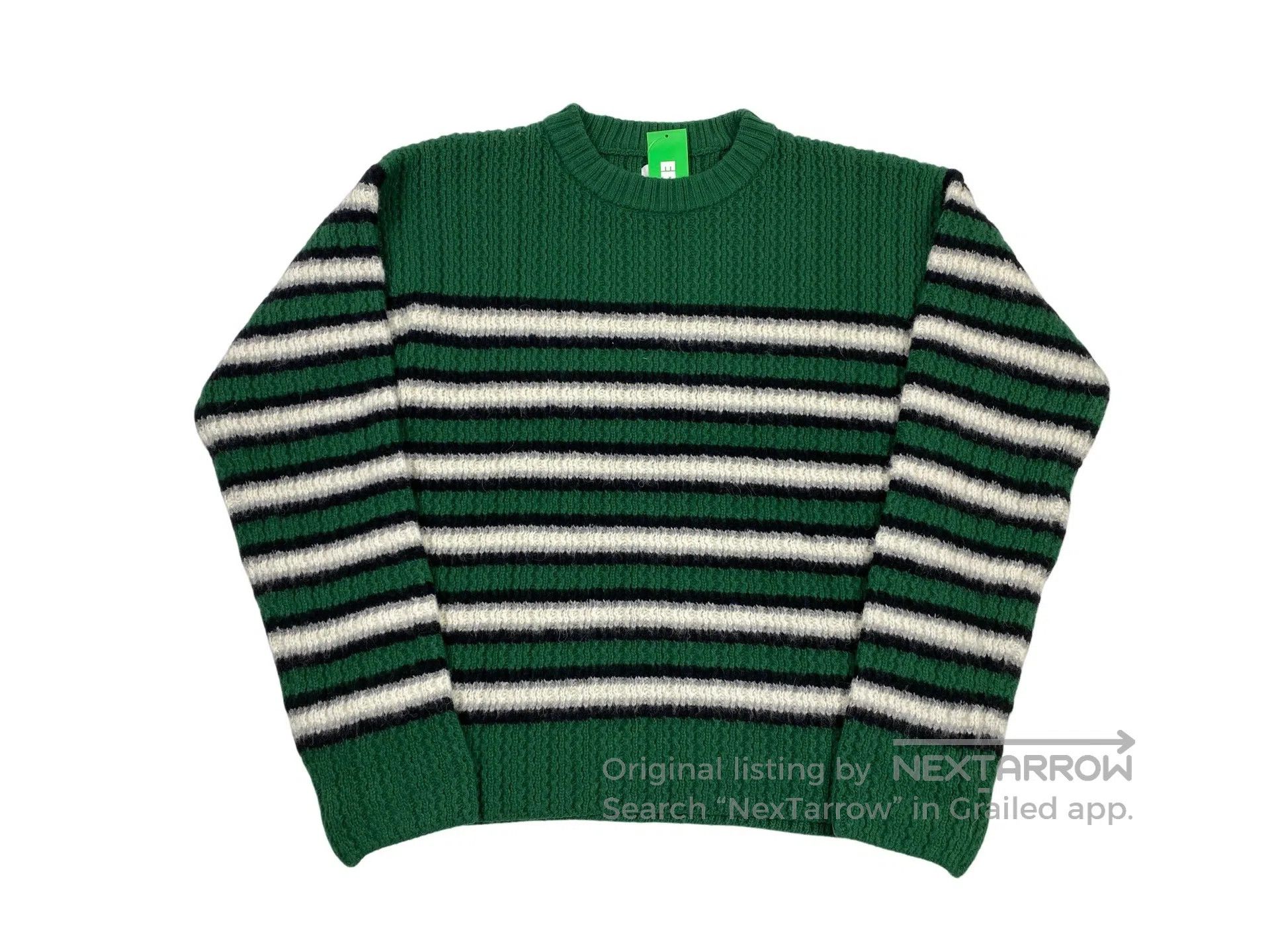ERL ERL Green Striped Sweater Size US XL / EU 56 / 4 - 1 Thumbnail