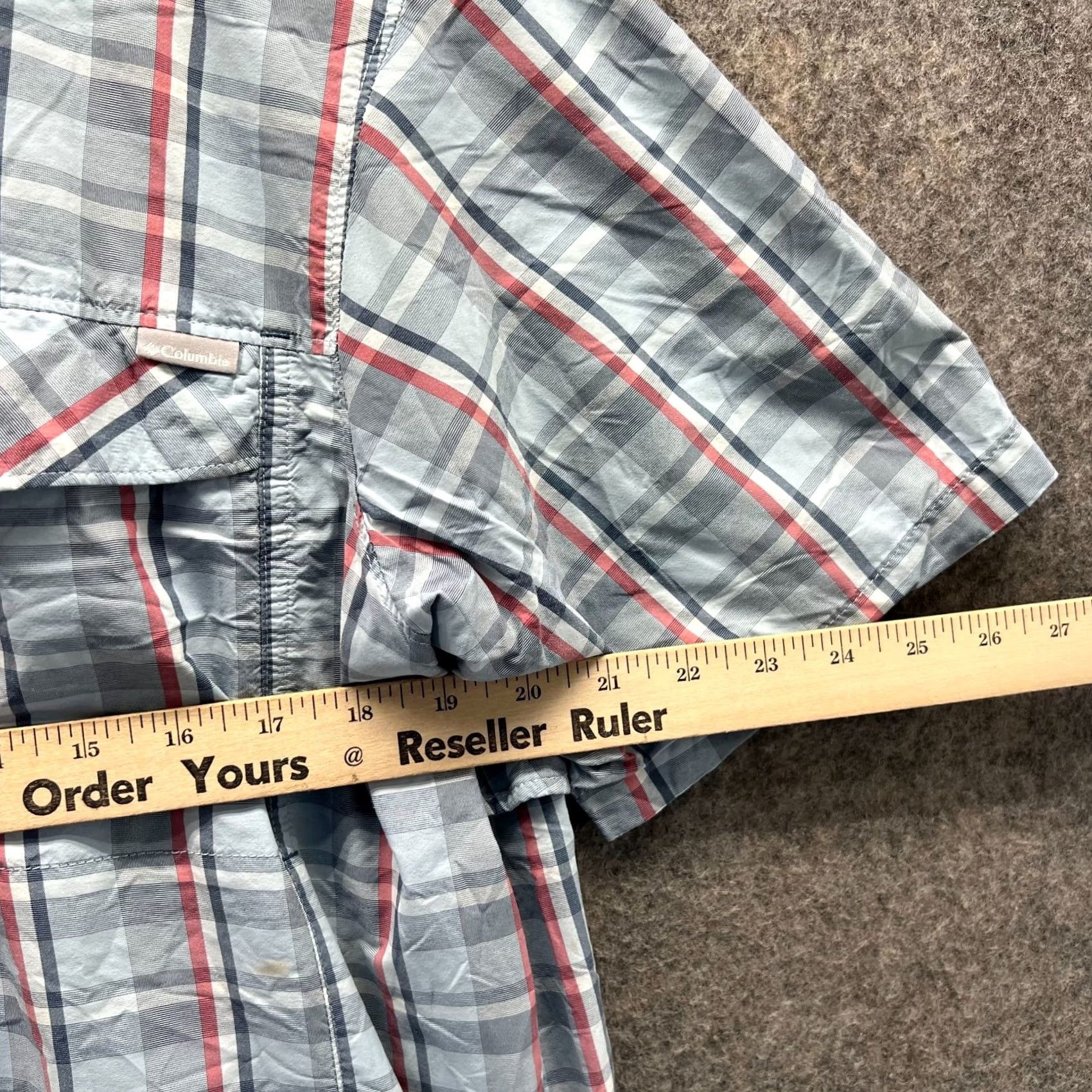Vintage VINTAGE Columbia Shirt Mens Large Blue Button Down Hike Omni Shield Vented Plaid Fishing Size US L / EU 52-54 / 3 - 4 Thumbnail