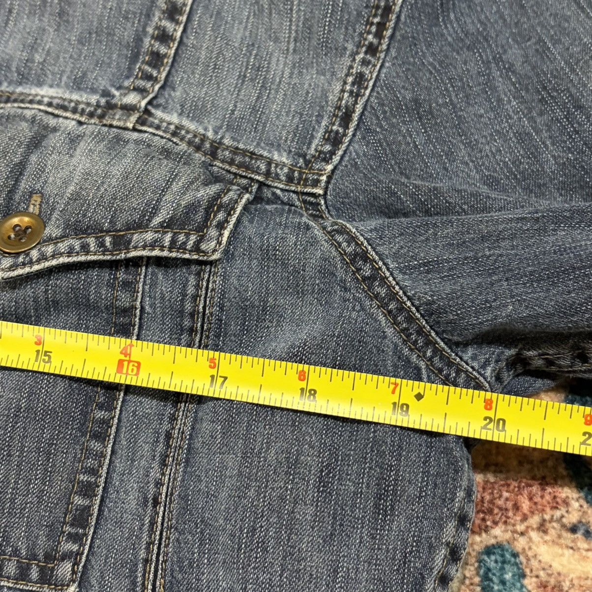 Armani Exchange Y2K Armani Exchange AX Denim Shirt Faded Sz L Size US L / EU 52-54 / 3 - 9 Thumbnail