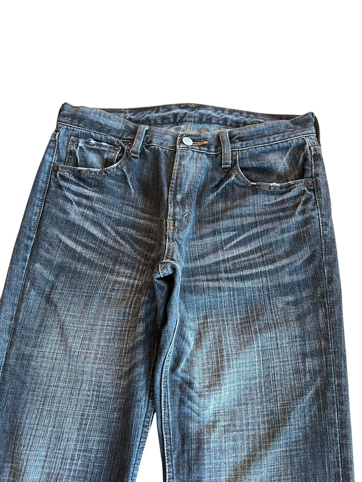 Japanese Brand Vintage Flare Crackwash Bobson Faded Jean Size US 30 / EU 46 - 3 Thumbnail