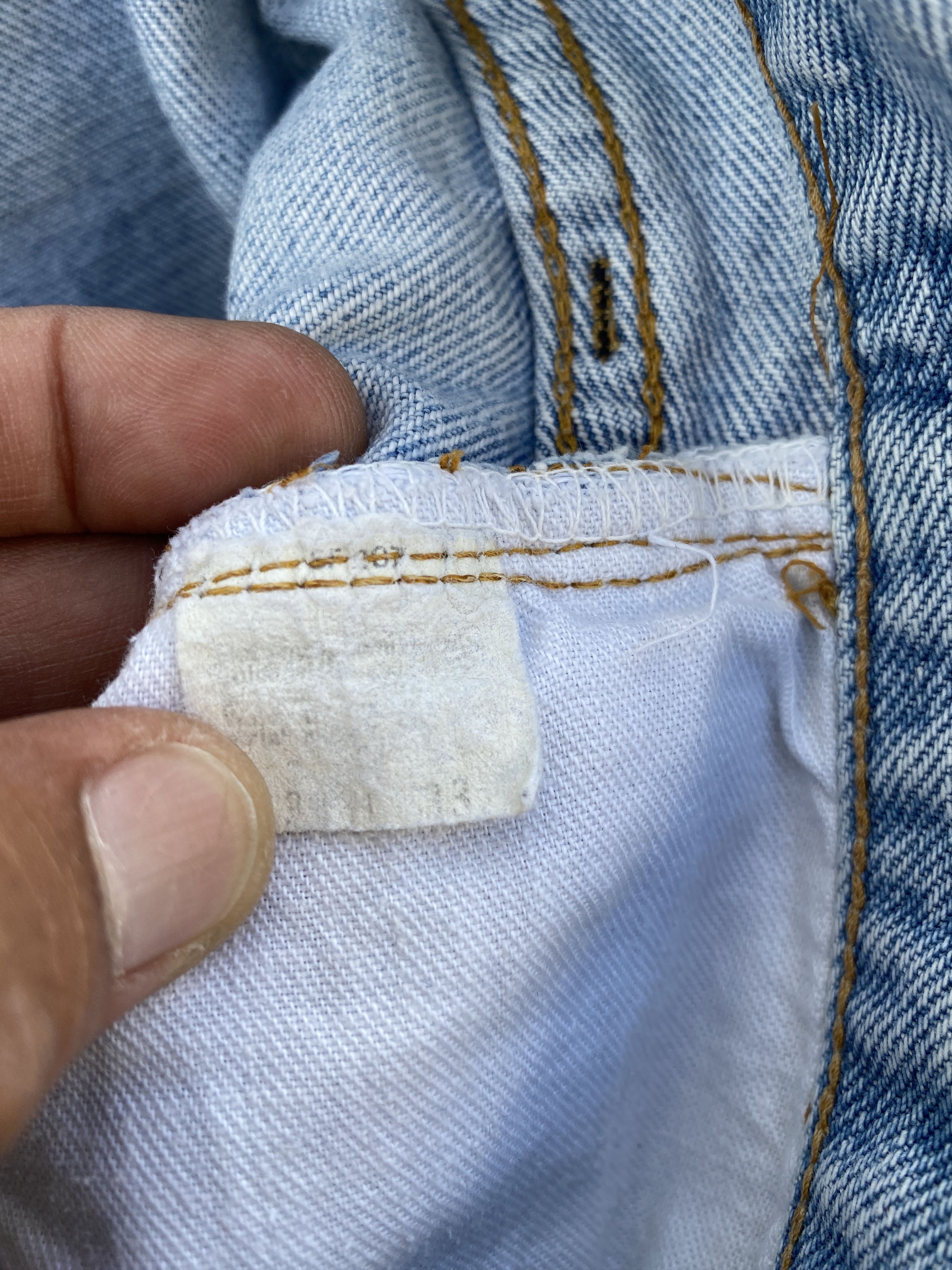 Vintage 80s Levis 501 Redline #6 Selvedge Jeans