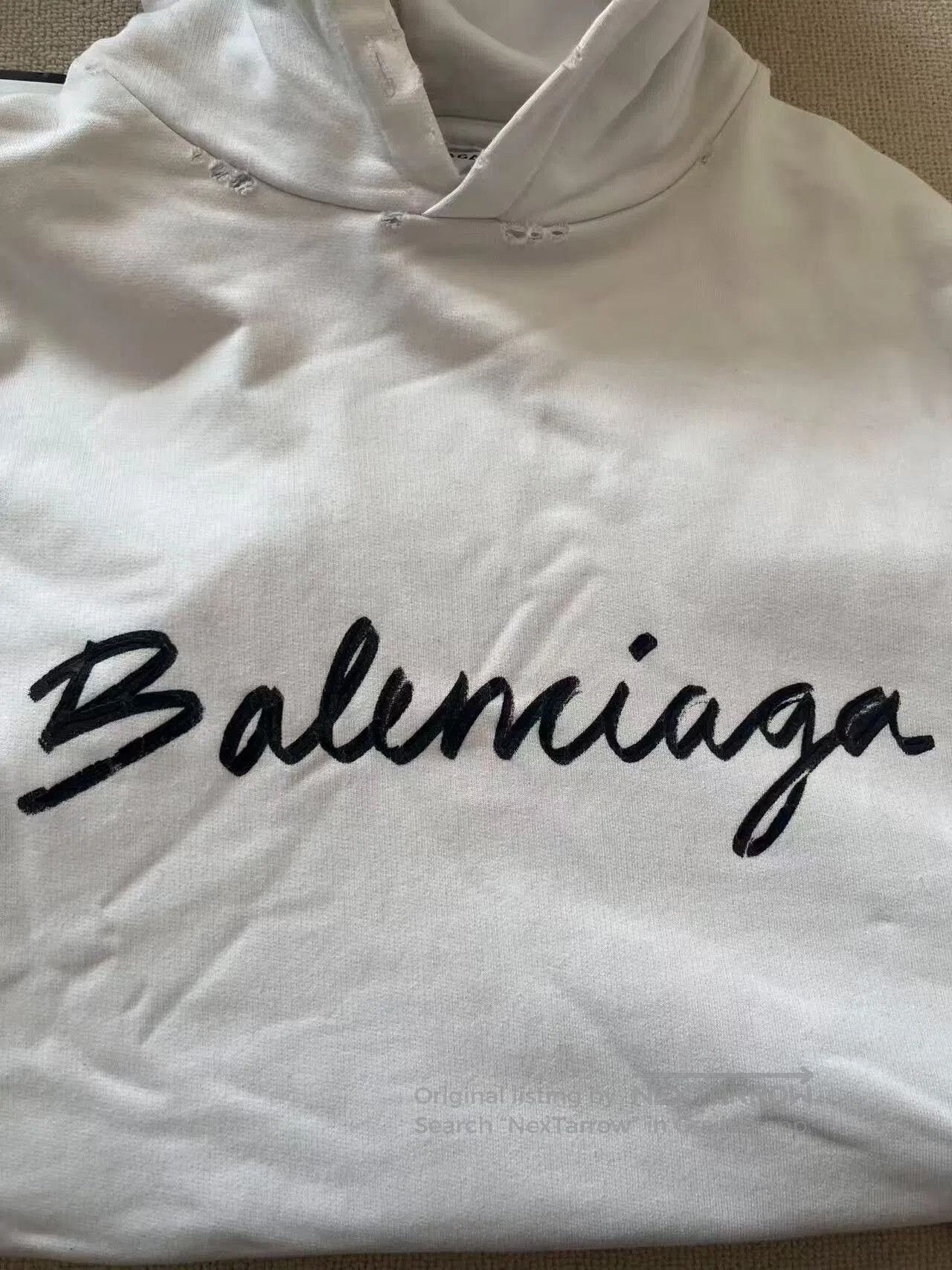 Balenciaga Balenciaga Logo Print Oversized Hooded Sweatshirt Women's. Size M / US 6-8 / IT 42-44 - 3 Thumbnail