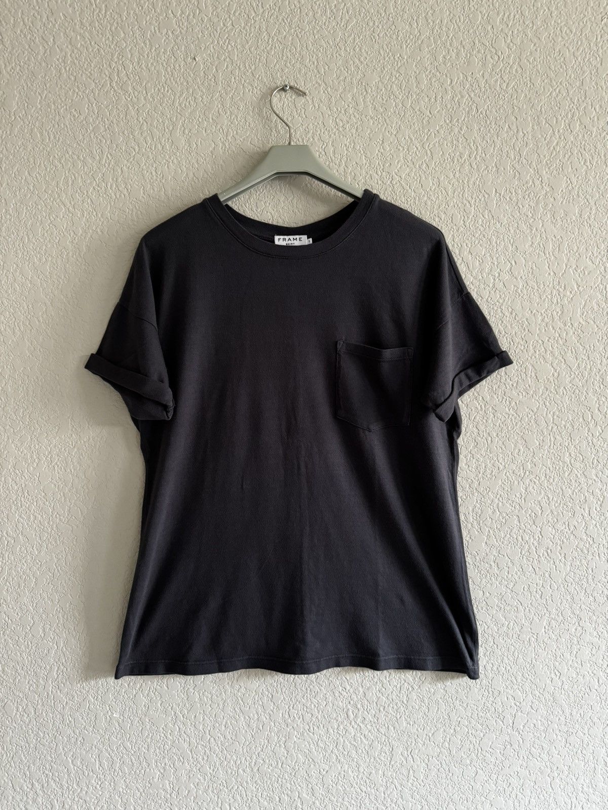 Frame Frame Supima Cotton Dark Grey Tee Shirt Small Size S / US 4 / IT 40 - 1 Thumbnail
