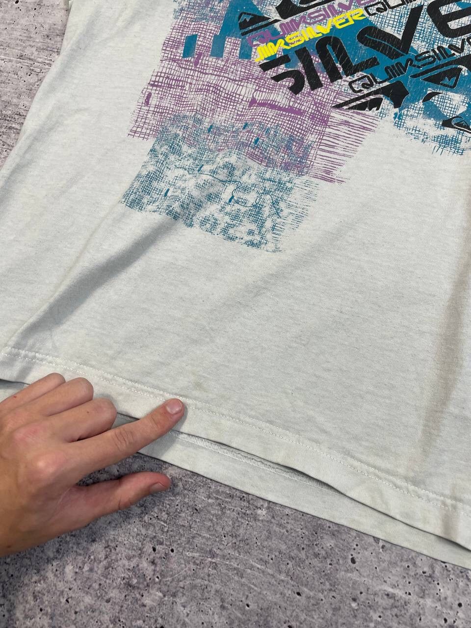 Quiksilver Vintage 90s Quiksilver Big Logo Tee T-Shirt Y2K Size US L / EU 52-54 / 3 - 4 Thumbnail