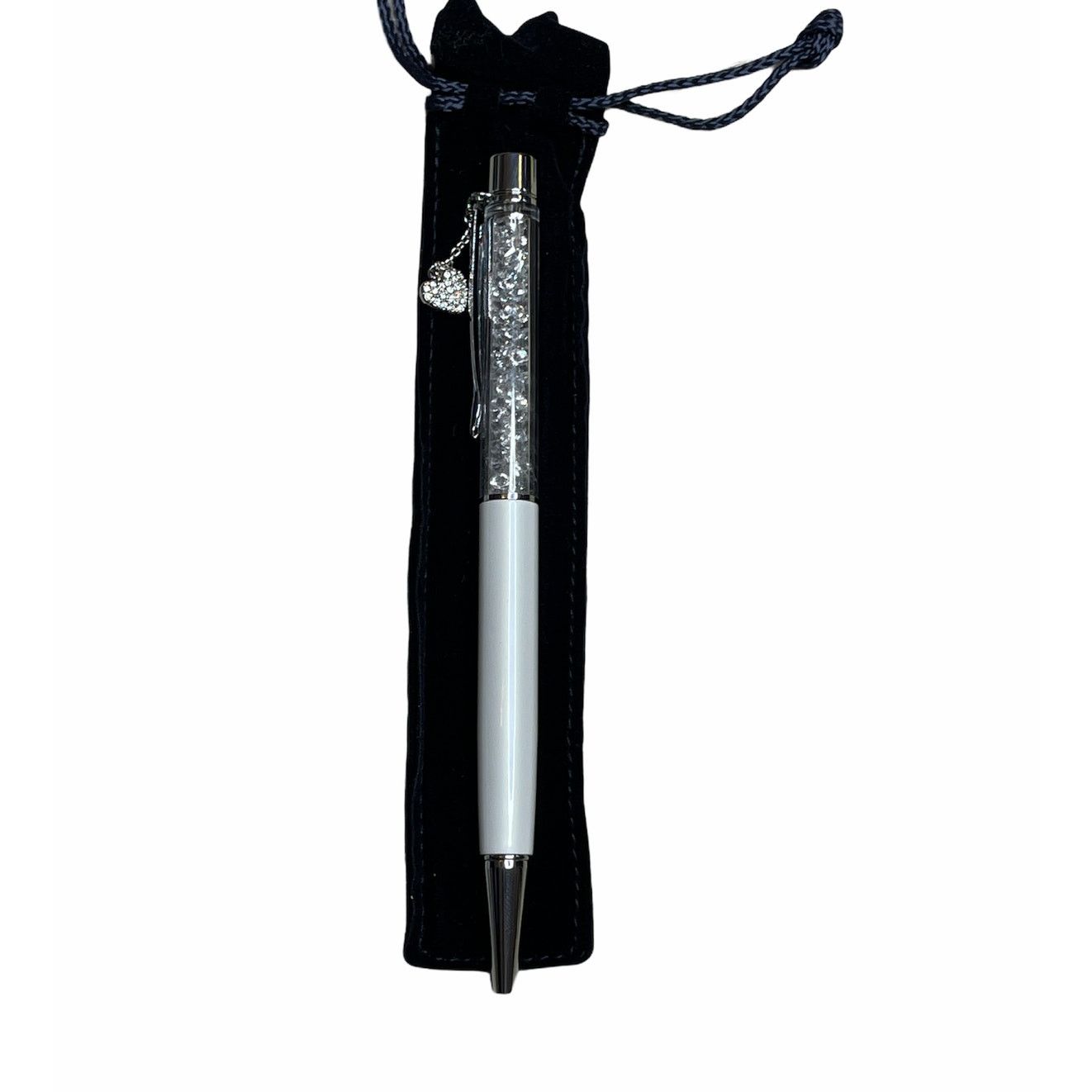 Swarovski Swarovski White Ballpoint Pen dangling heart charm new Size ONE SIZE - 7 Thumbnail