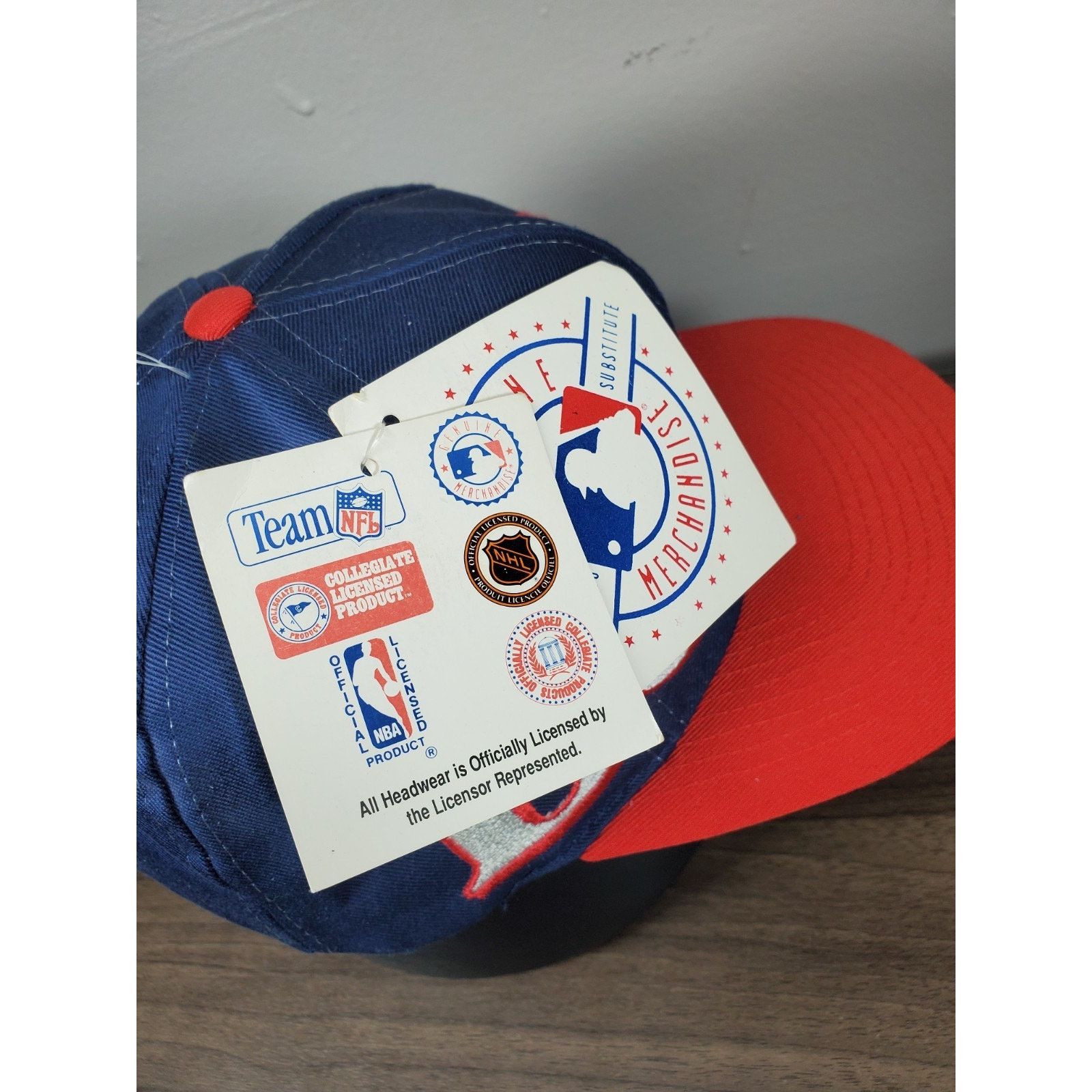 Logo 7 × MLB × Vintage Boston Red Sox Logo 7 Hat Snapback Cap Spellout Wrap Around Size ONE SIZE - 10 Thumbnail