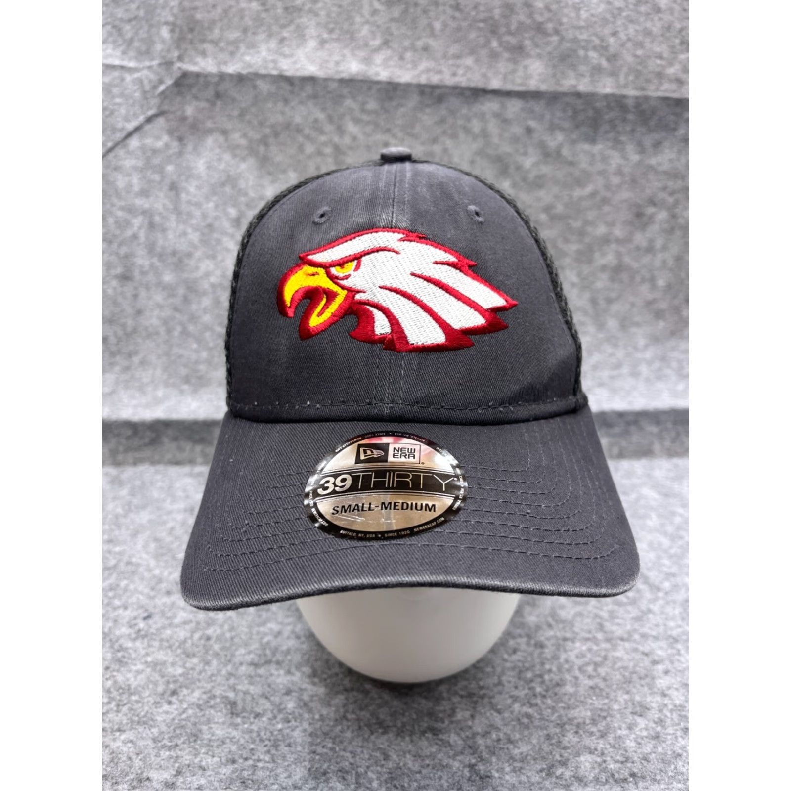 New Era New Era Eagles Hat Cap Fitted Adult M Gray 100% Polyester 39Thirty Trucker Sports Baseball Cap Mens Size ONE SIZE - 2 Thumbnail