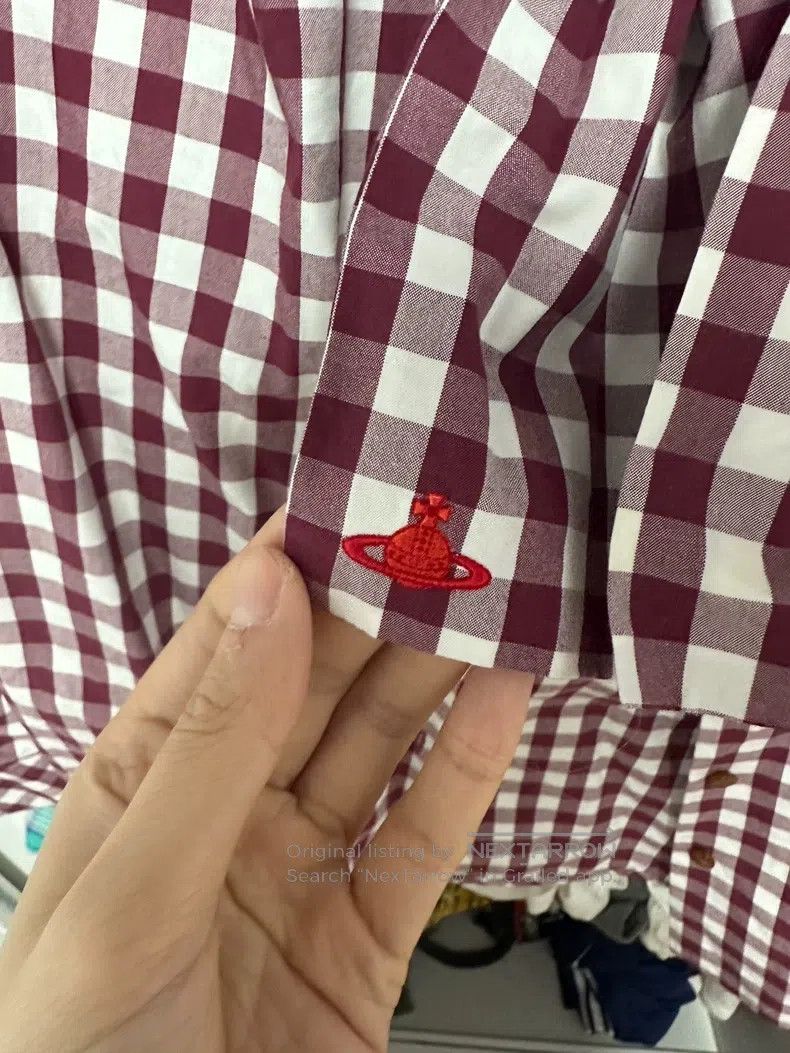 Vivienne Westwood Vivienne Westwood Red Plaid Big Bow Shirt Size M / US 6-8 / IT 42-44 - 3 Thumbnail